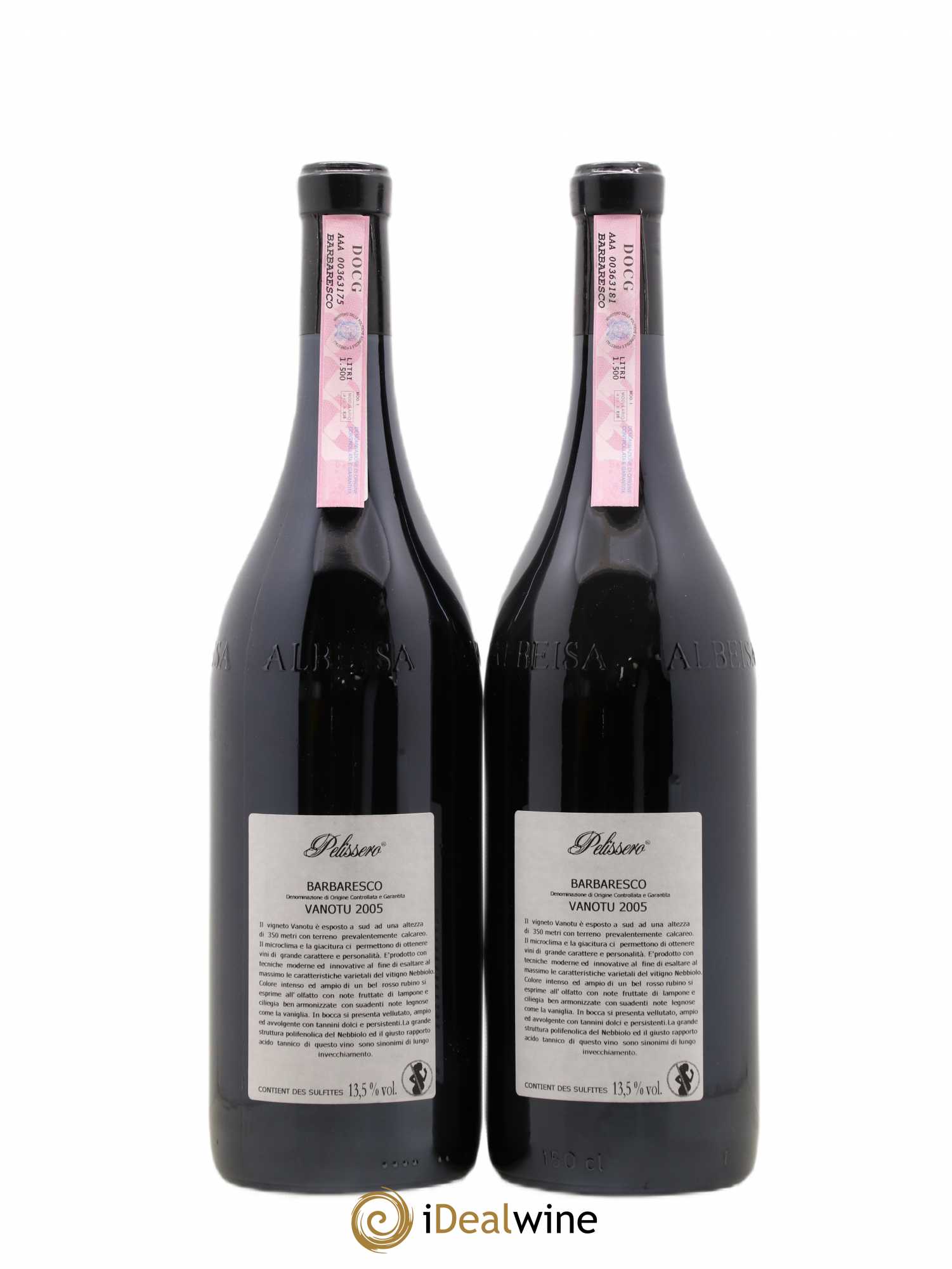 Barbaresco DOCG Vanotu Pelissero 2005 - Lot de 5 magnums - 4