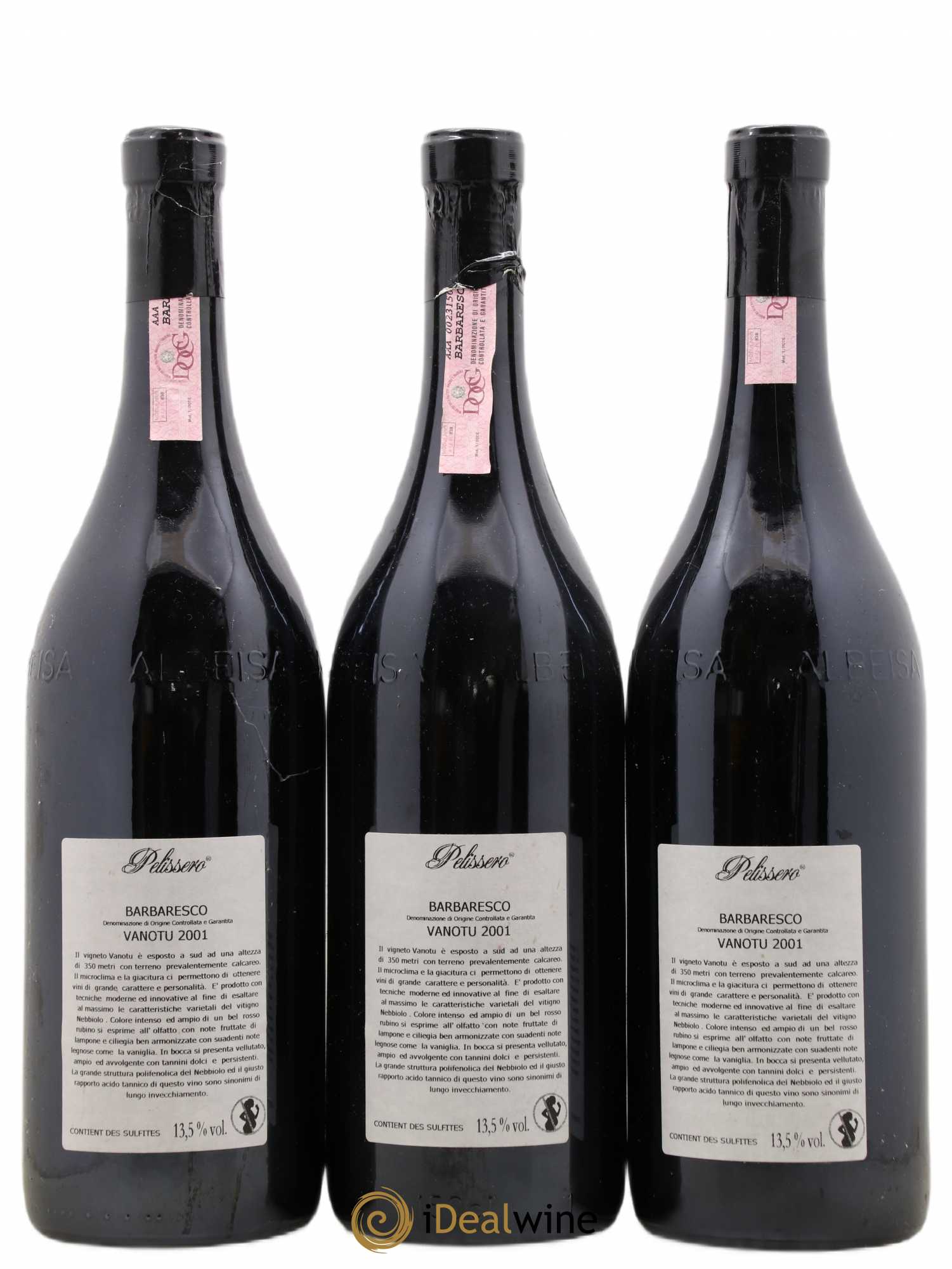 Barbaresco DOCG Vanotu Pelissero 2001 - Lotto di 3 magnum - 1