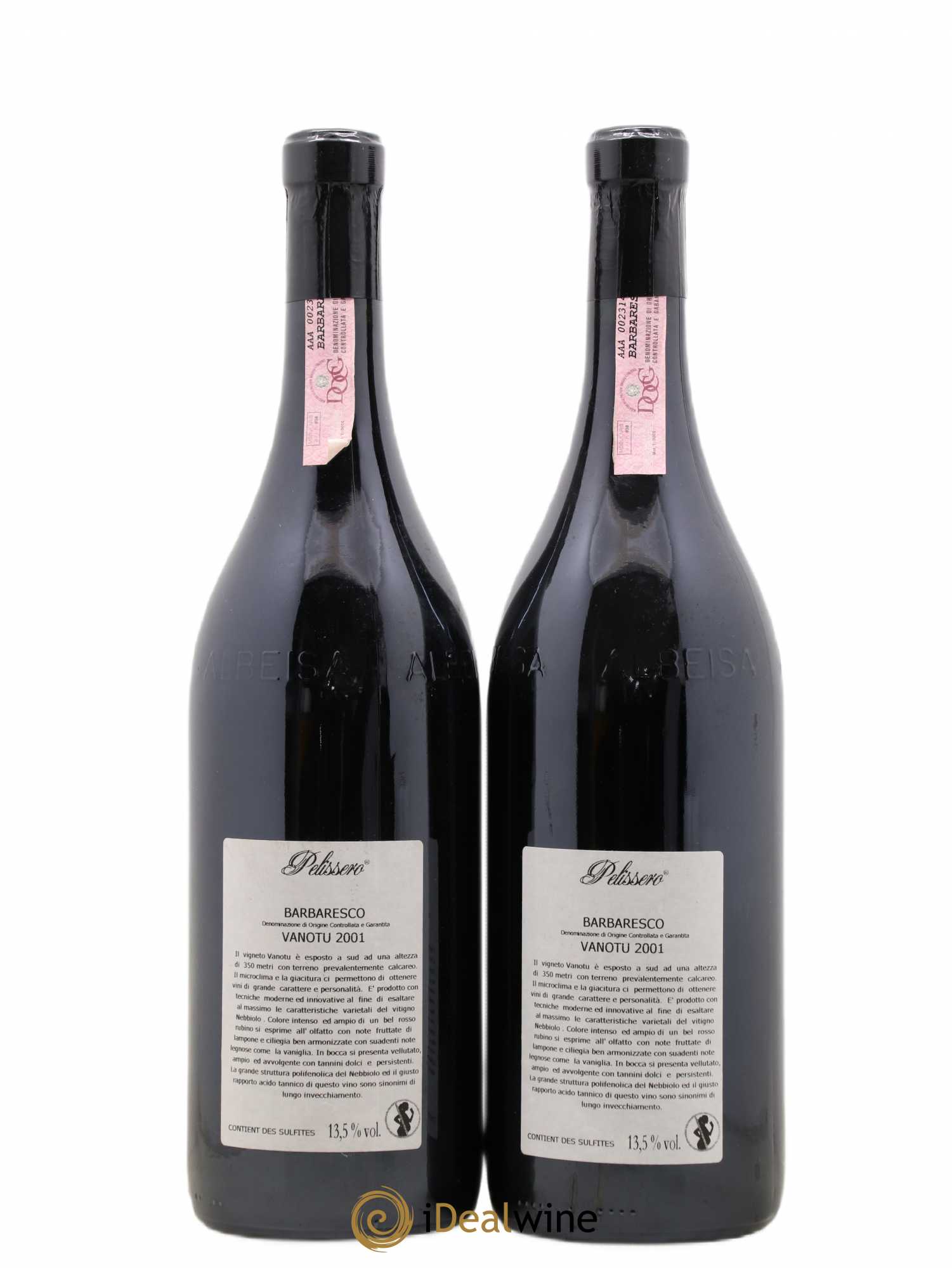 Barbaresco DOCG Vanotu Pelissero 2001 - Lot de 2 magnums - 1