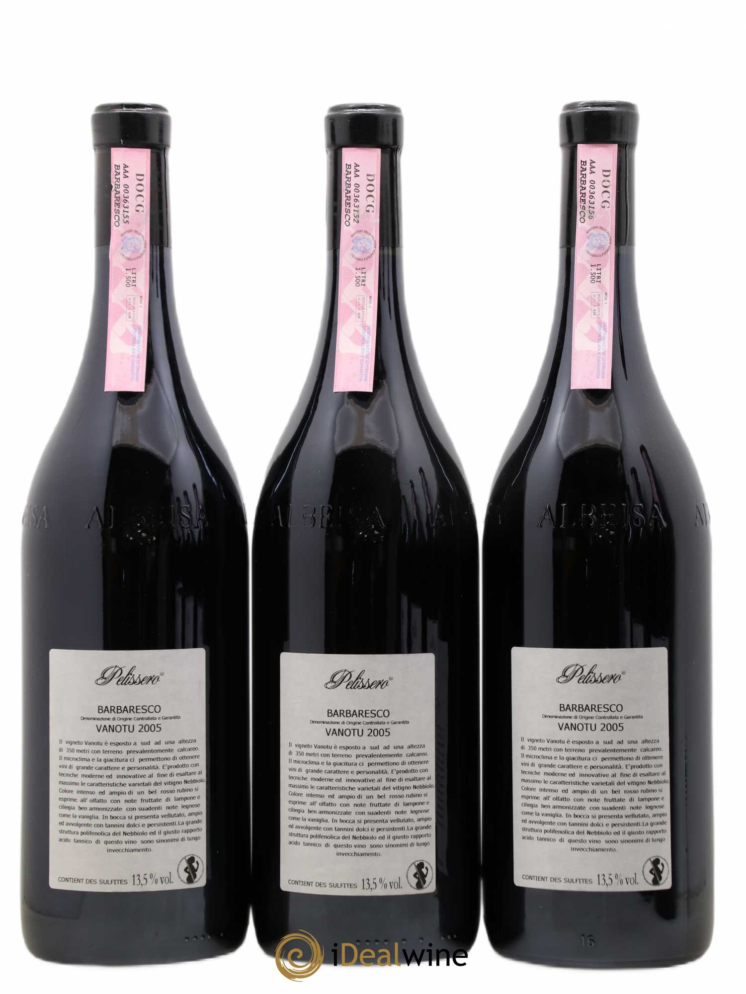 Barbaresco DOCG Vanotu Pelissero 2005 - Lot de 6 magnums - 4