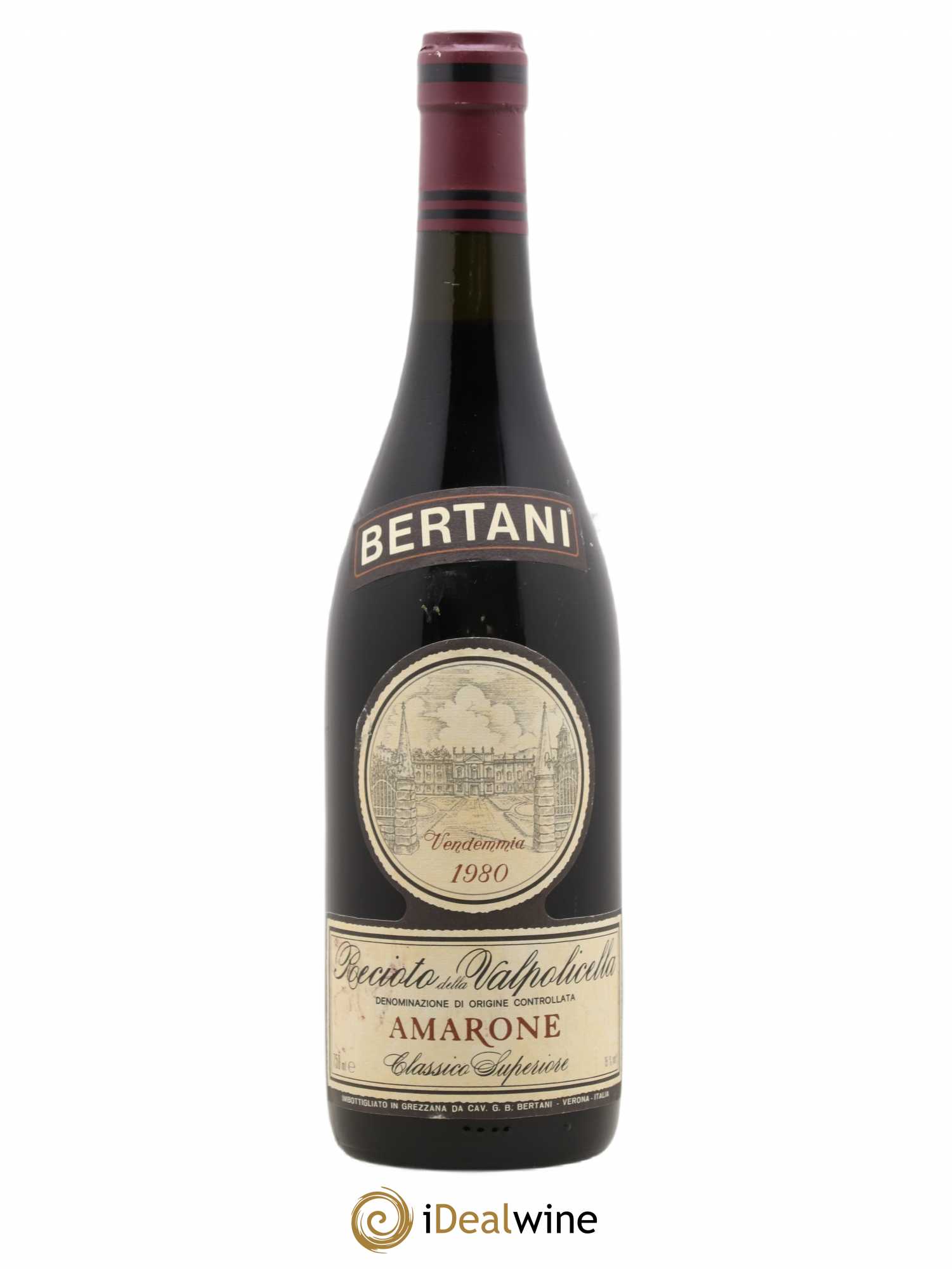 Amarone della Valpolicella DOC Recioto Classico Bertani 1980 - Lot de 1 bouteille - 0