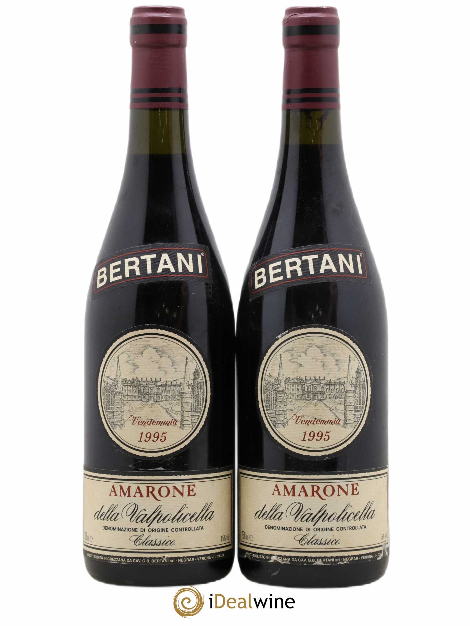Amarone della Valpolicella DOC Classico Bertani 1995 - Lot de 2 bouteilles - 0