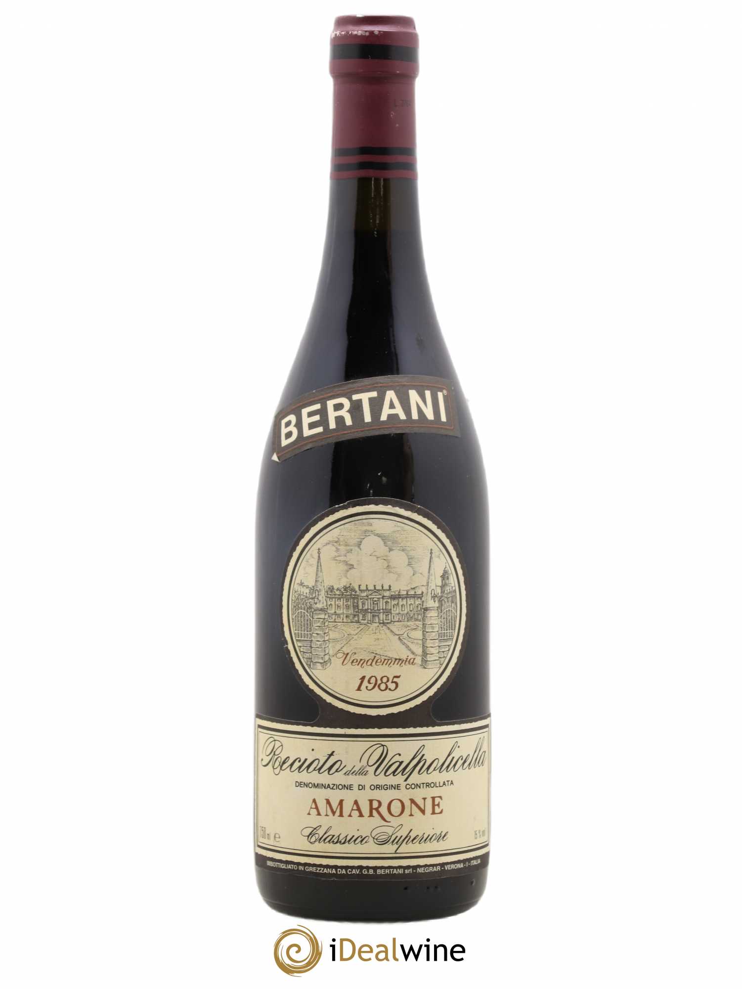 Amarone della Valpolicella DOC Recioto Classico Bertani 1985 - Lot de 1 bouteille - 0