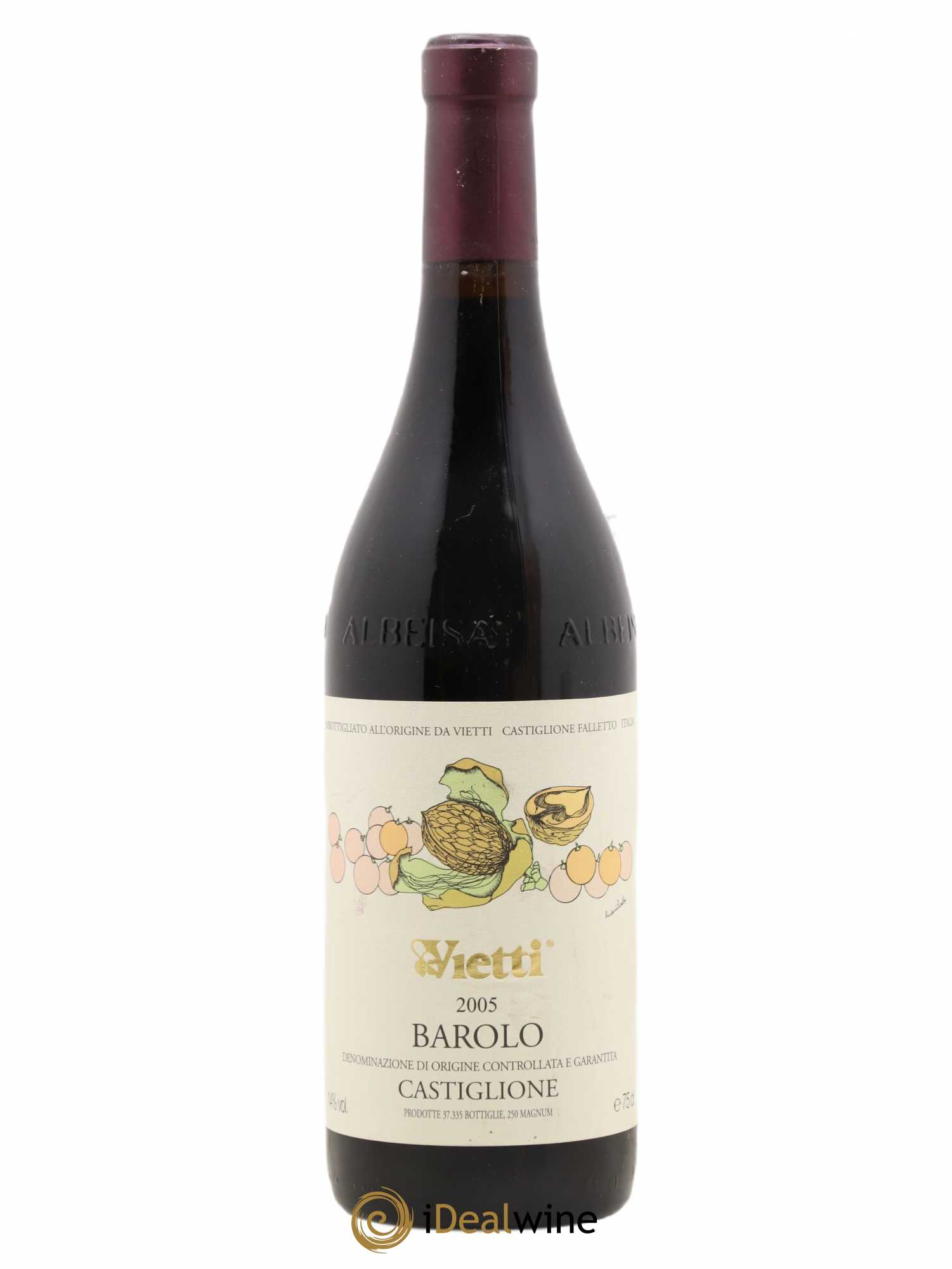 Barolo DOCG Castiglione Vietti 2005 - Lot de 1 bouteille - 0
