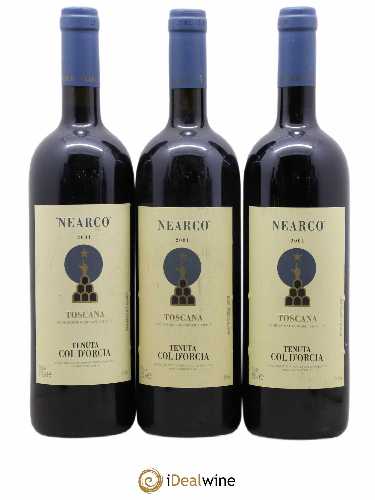 Toscana IGT Nearco Tenuta Col d'Orcia 2001 - Posten von 6 Flaschen - 1