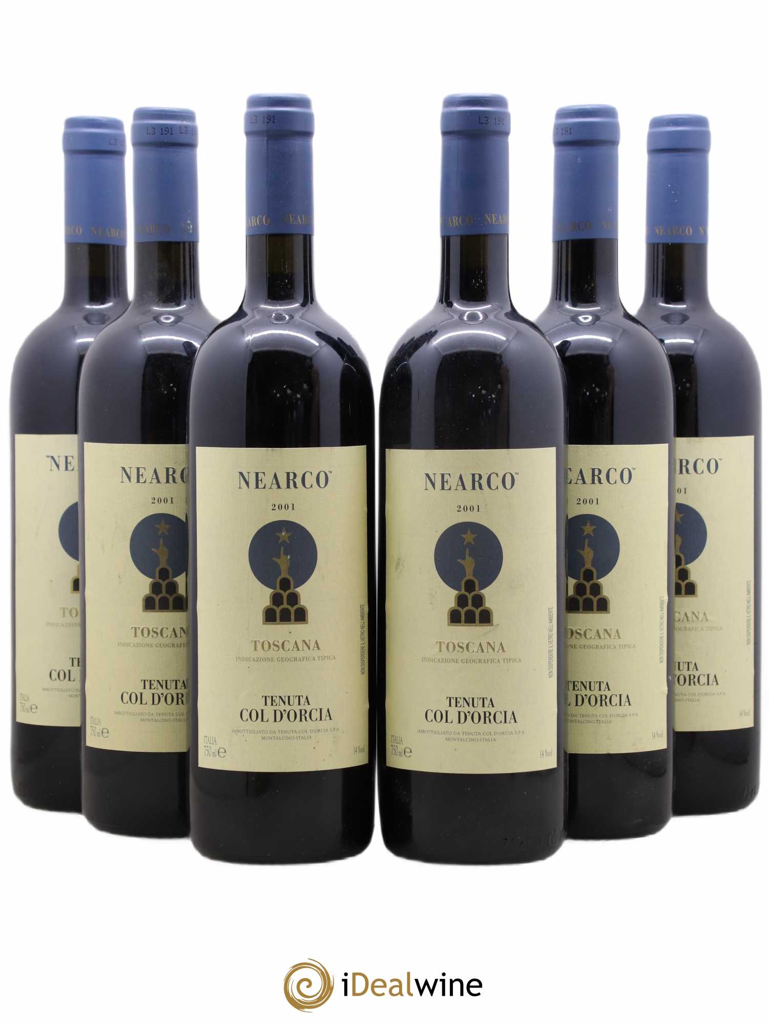 Toscana IGT Nearco Tenuta Col d'Orcia 2001 - Posten von 6 Flaschen - 0