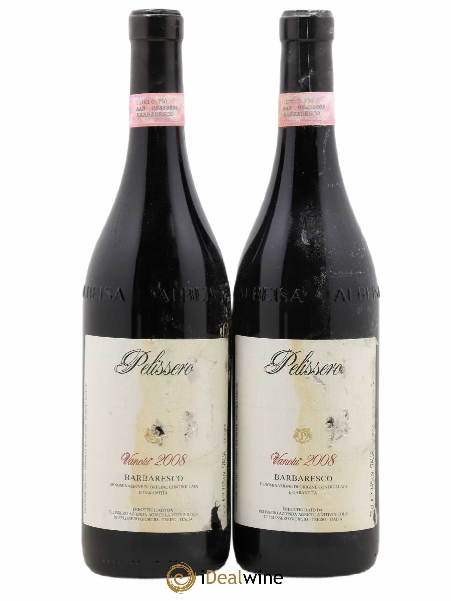 Barbaresco DOCG Vanotu Pelissero 2008 - Lot de 2 bouteilles - 0