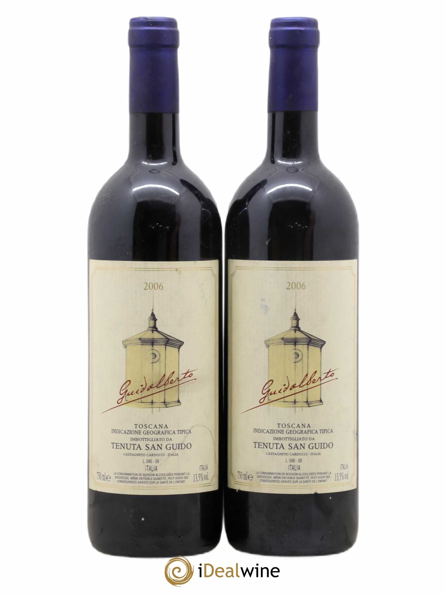 Toscana IGT Guidalberto Tenuta San Guido 2006 - Lot de 2 bouteilles - 0