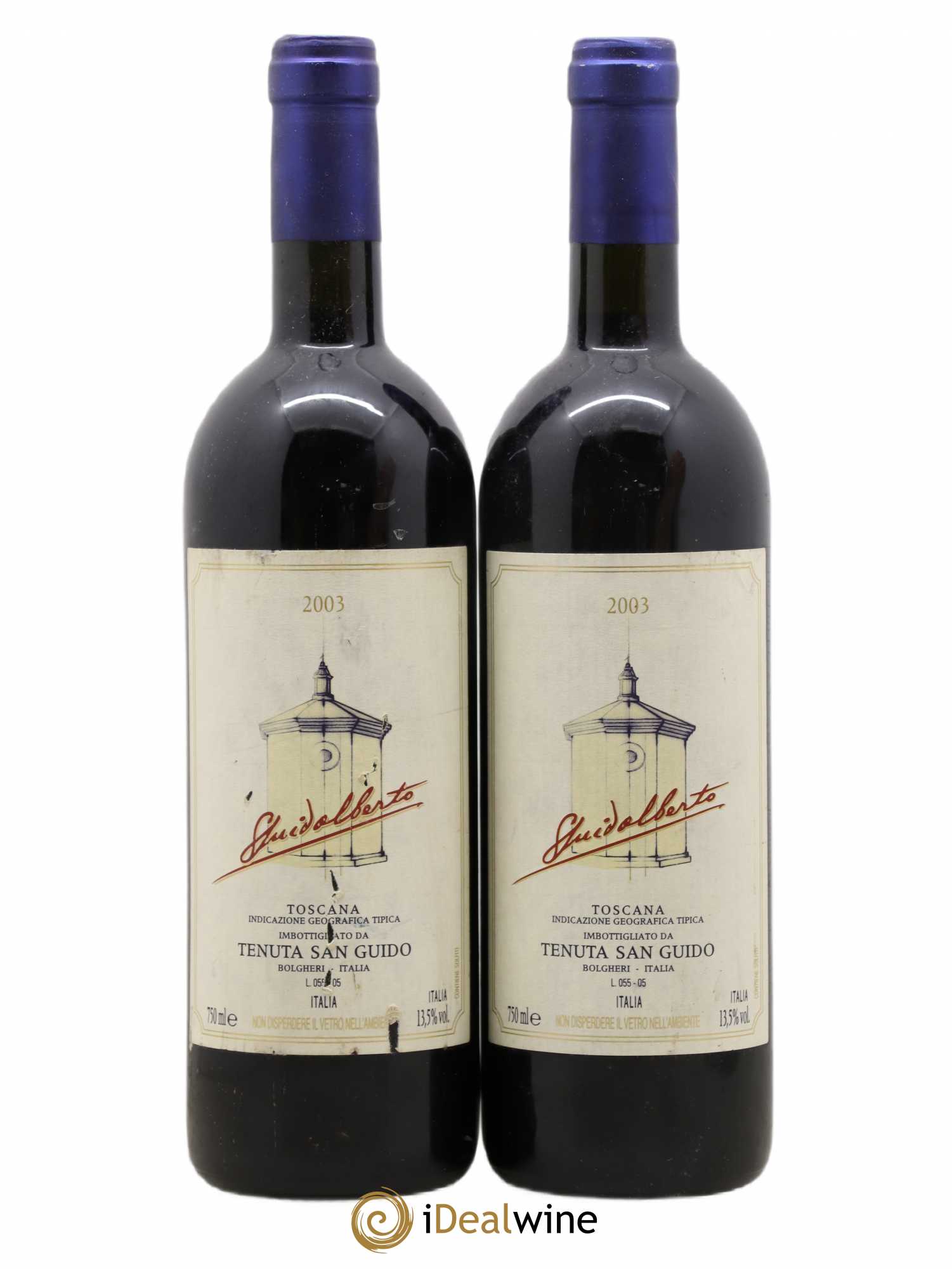 Toscana IGT Guidalberto Tenuta San Guido 2003 - Lot de 2 bouteilles - 0