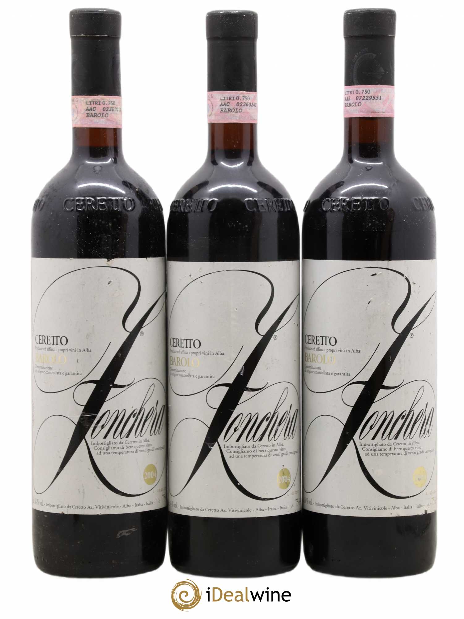 Barolo Ceretto Zonchera 2004 - Posten von 3 Flaschen - 0