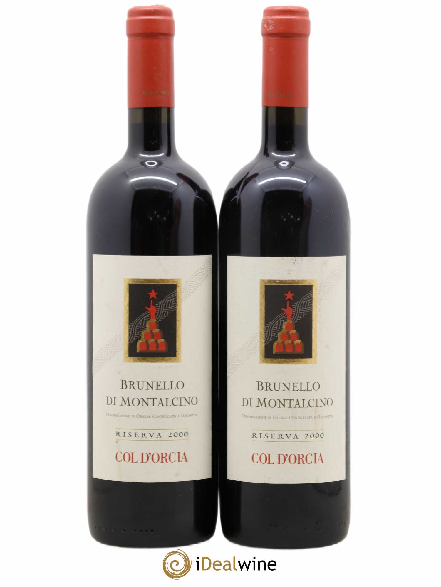 Brunello di Montalcino Riserva Tenuta Col d'Orcia 2000 - Lot de 2 bouteilles - 0