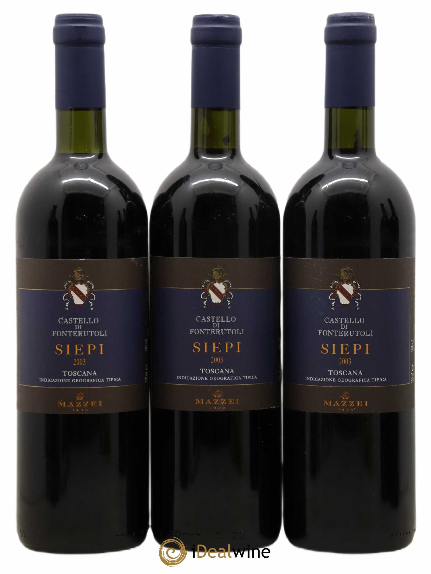 Toscana IGT Castello di Fonterutoli Siepi Mazzei 2003 - Lot de 6 bouteilles - 1