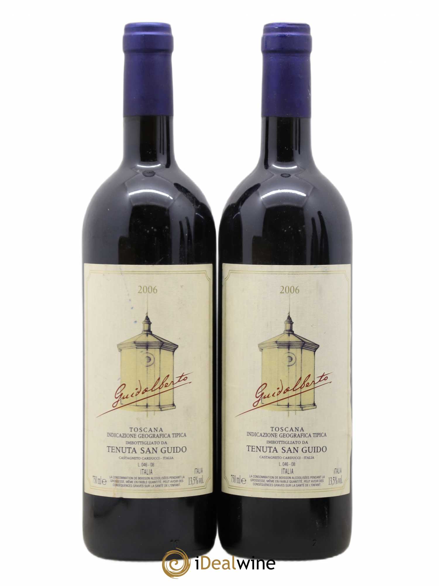 Toscana IGT Guidalberto Tenuta San Guido 2006 - Lot de 2 bouteilles - 0