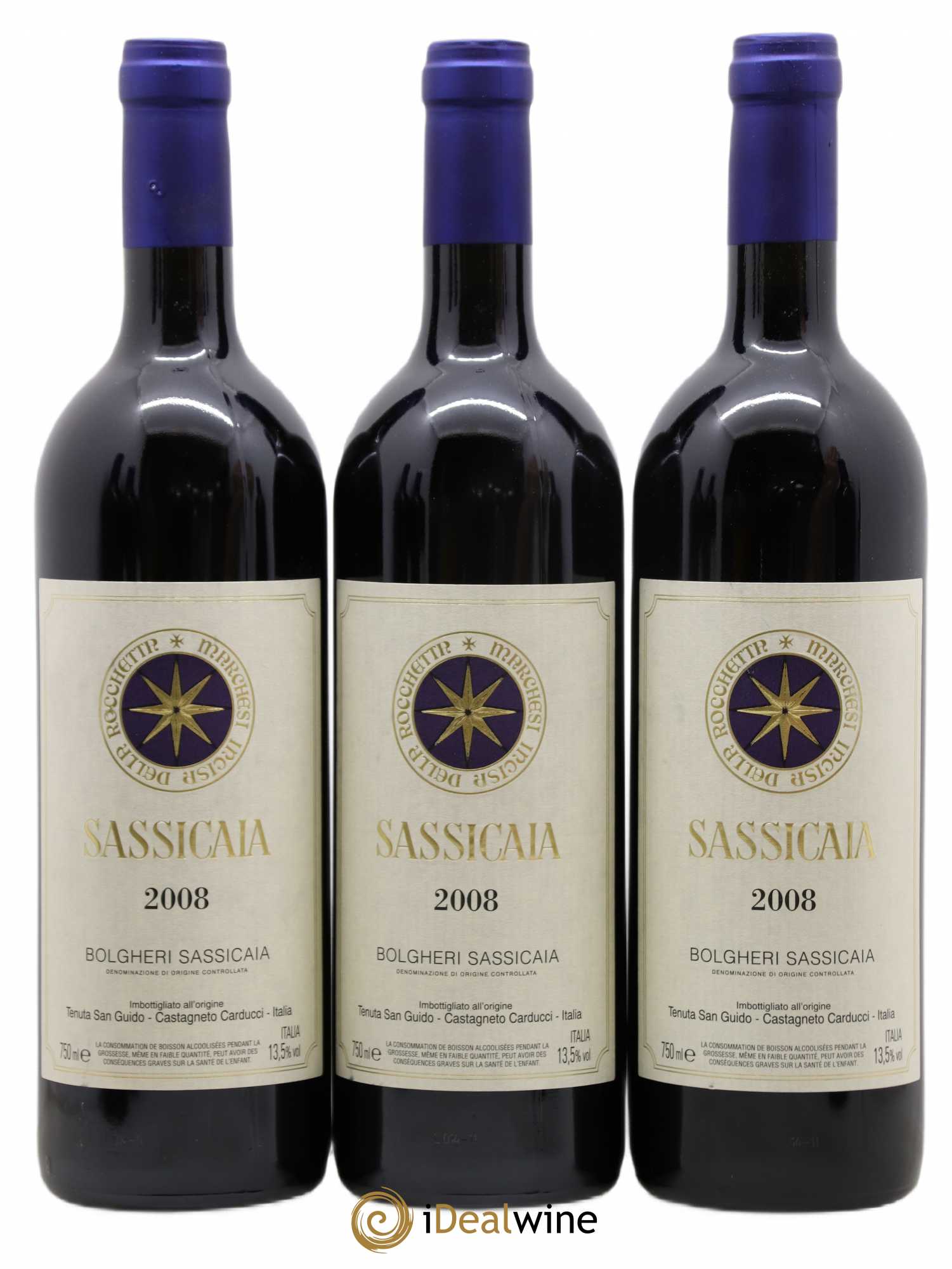 Bolgheri DOC Sassicaia Tenuta San Guido 2008 - Lot de 6 bouteilles - 2