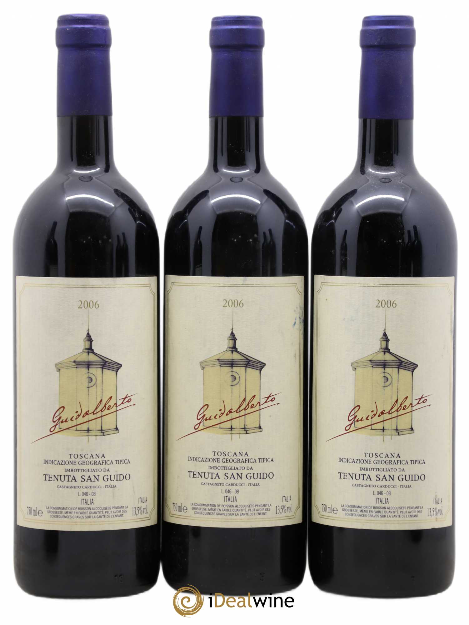 Toscana IGT Guidalberto Tenuta San Guido 2006 - Lot de 6 bouteilles - 1
