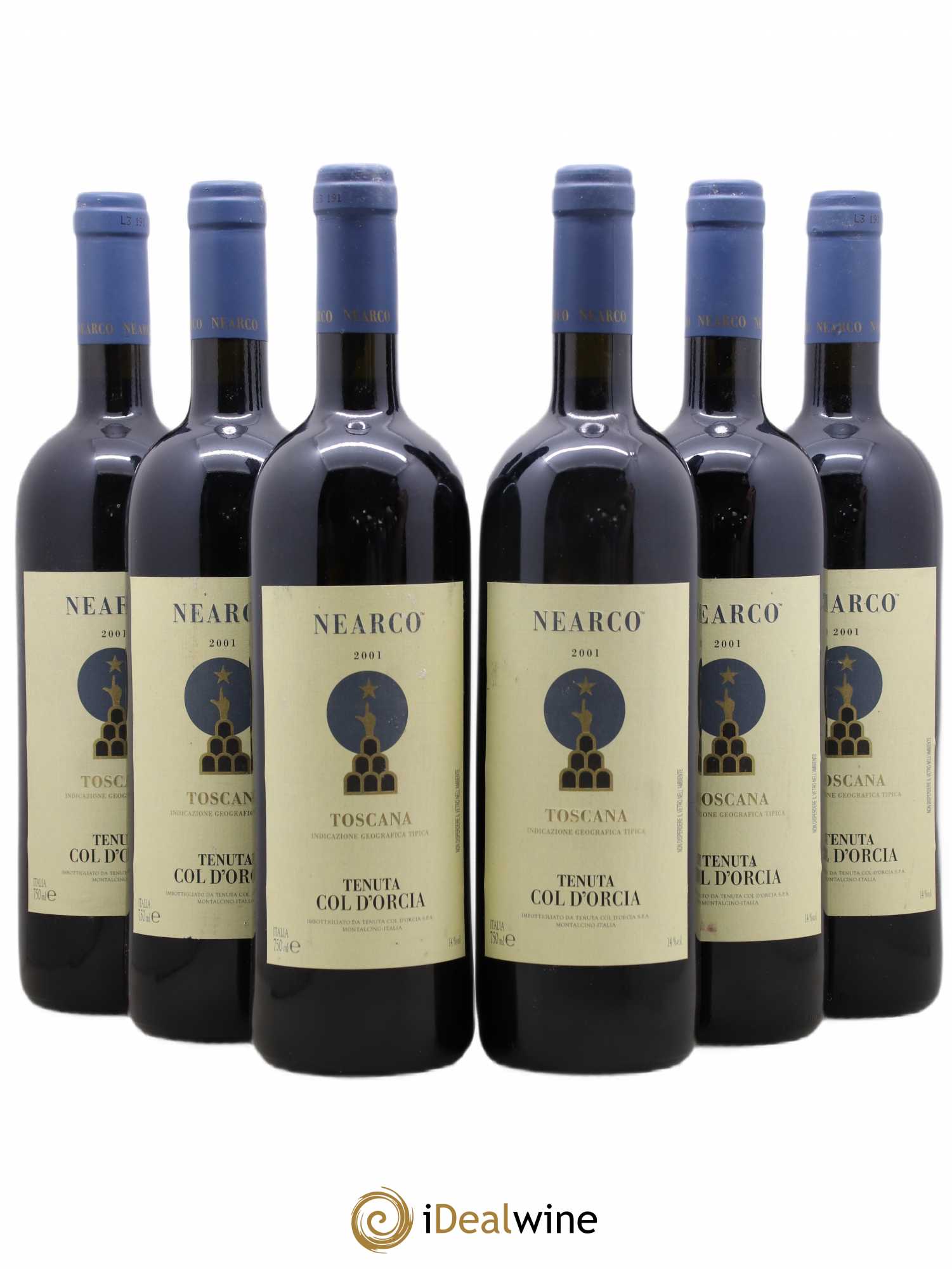 Toscana IGT Nearco Tenuta Col d'Orcia 2001 - Posten von 6 Flaschen - 0