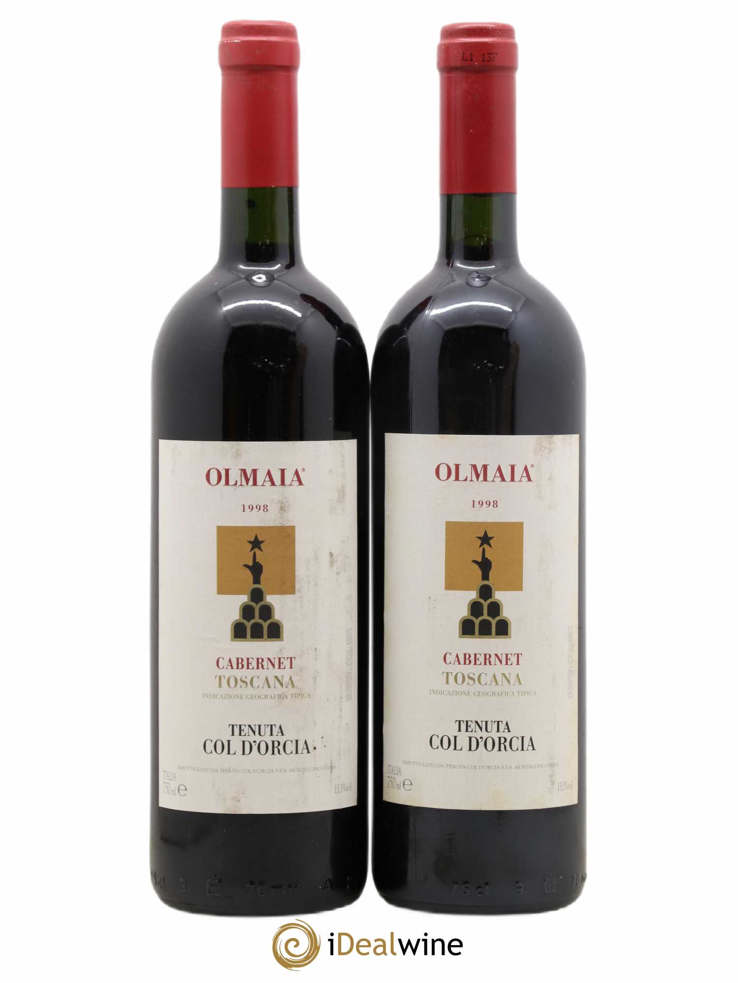 Toscana IGT Olmaia Tenuta Col d'Orcia 1998 - Lot de 2 bouteilles - 0