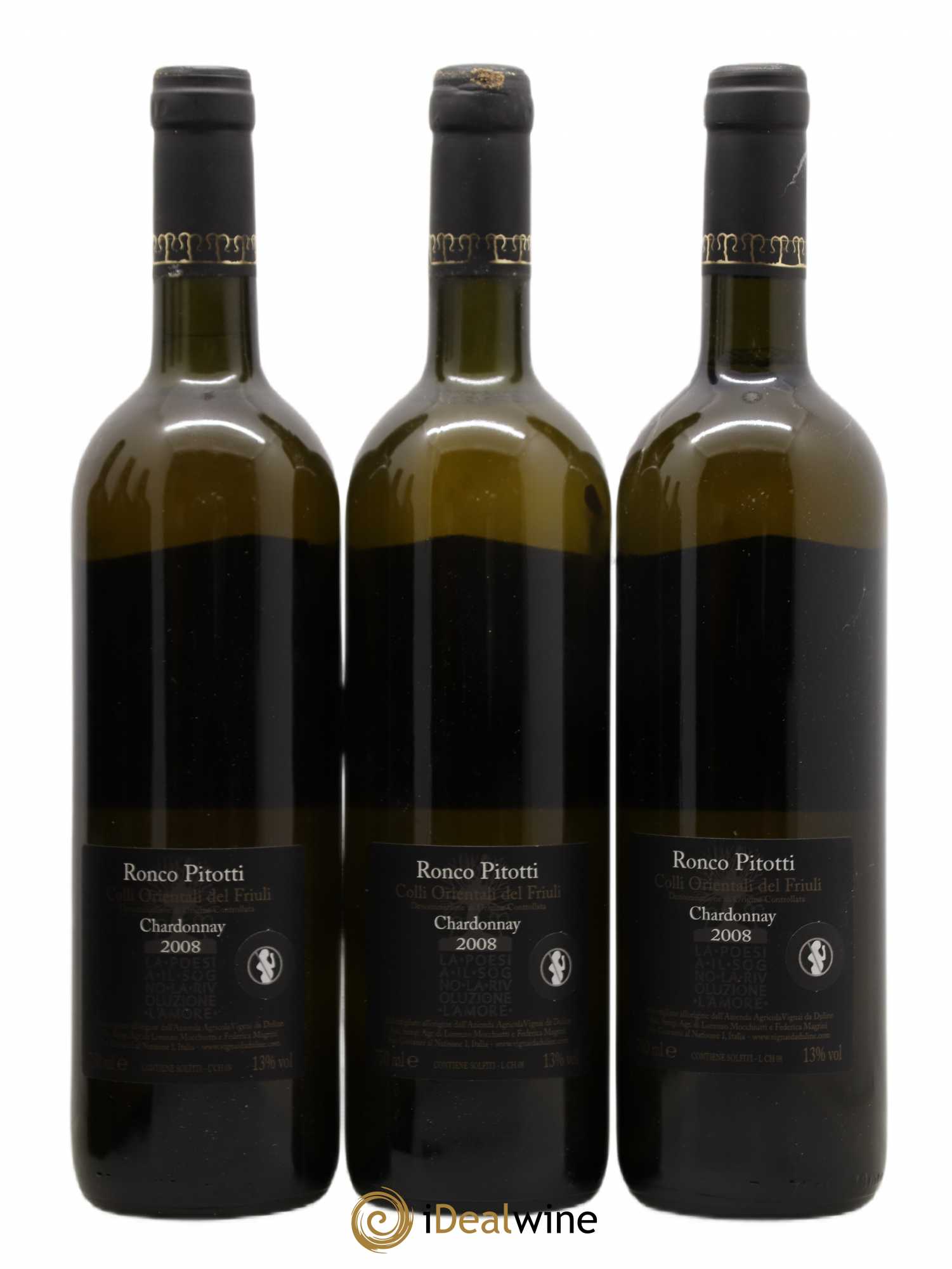 Frioul Colli Orientali del Friuli Chardonnay Ronco Pitotti Vignai da Duline 2008 - Posten von 6 Flaschen - 4
