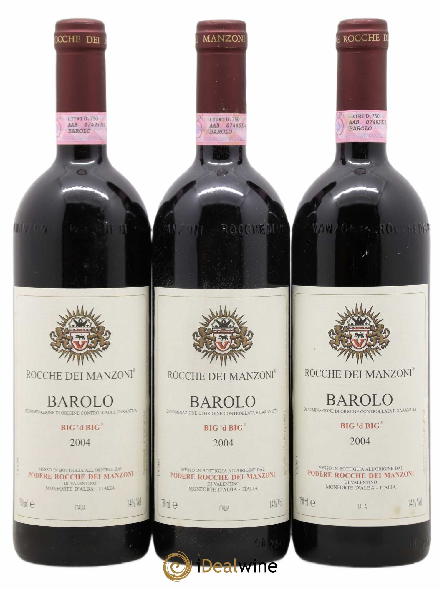 Barolo Big d'Big Podere Rocche dei Manzoni Di Valentino 2004 - Posten von 3 Flaschen - 0