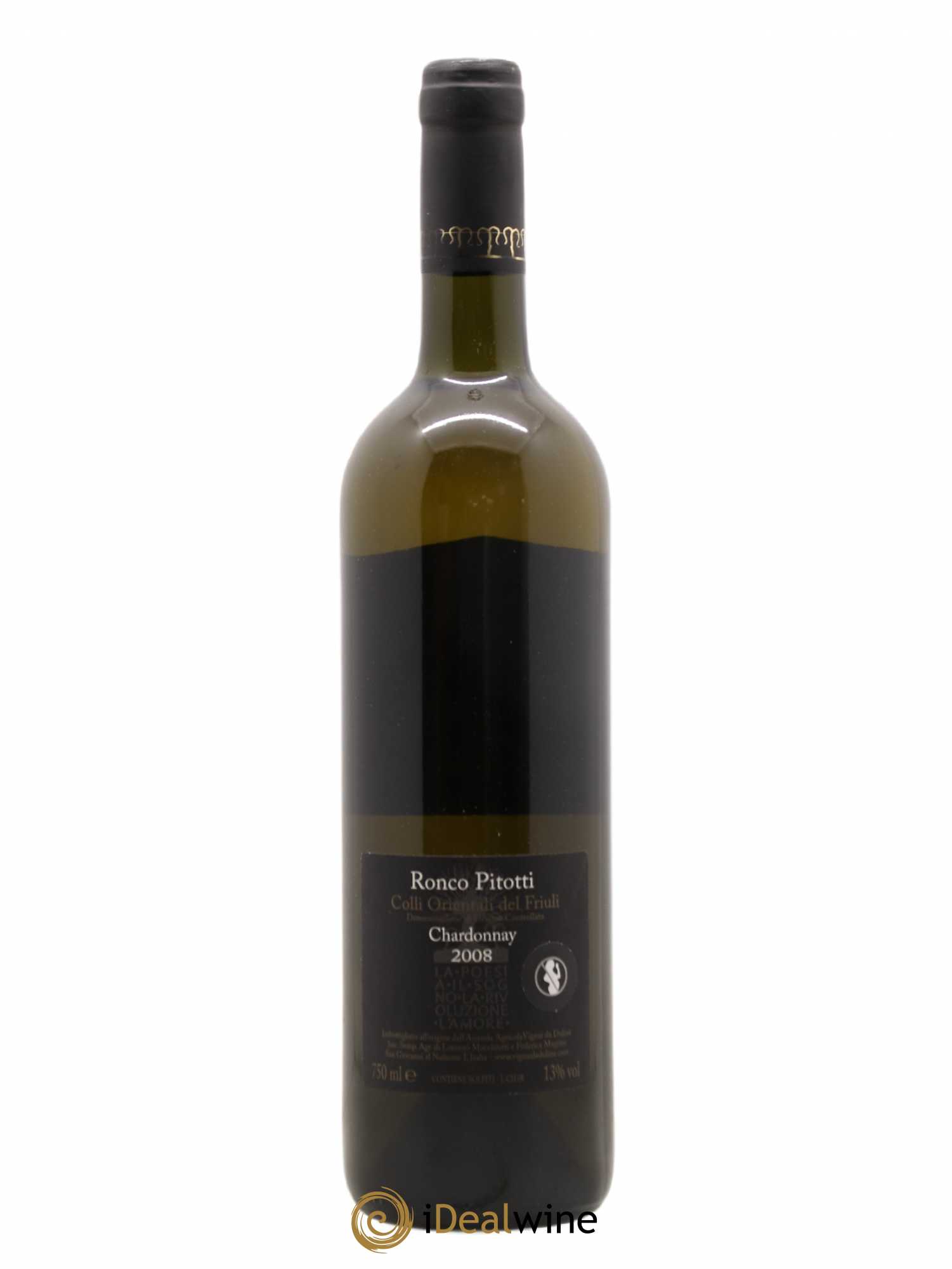 Frioul Colli Orientali del Friuli Chardonnay Ronco Pitotti Vignai da Duline 2008 - Posten von 1 Flasche - 1