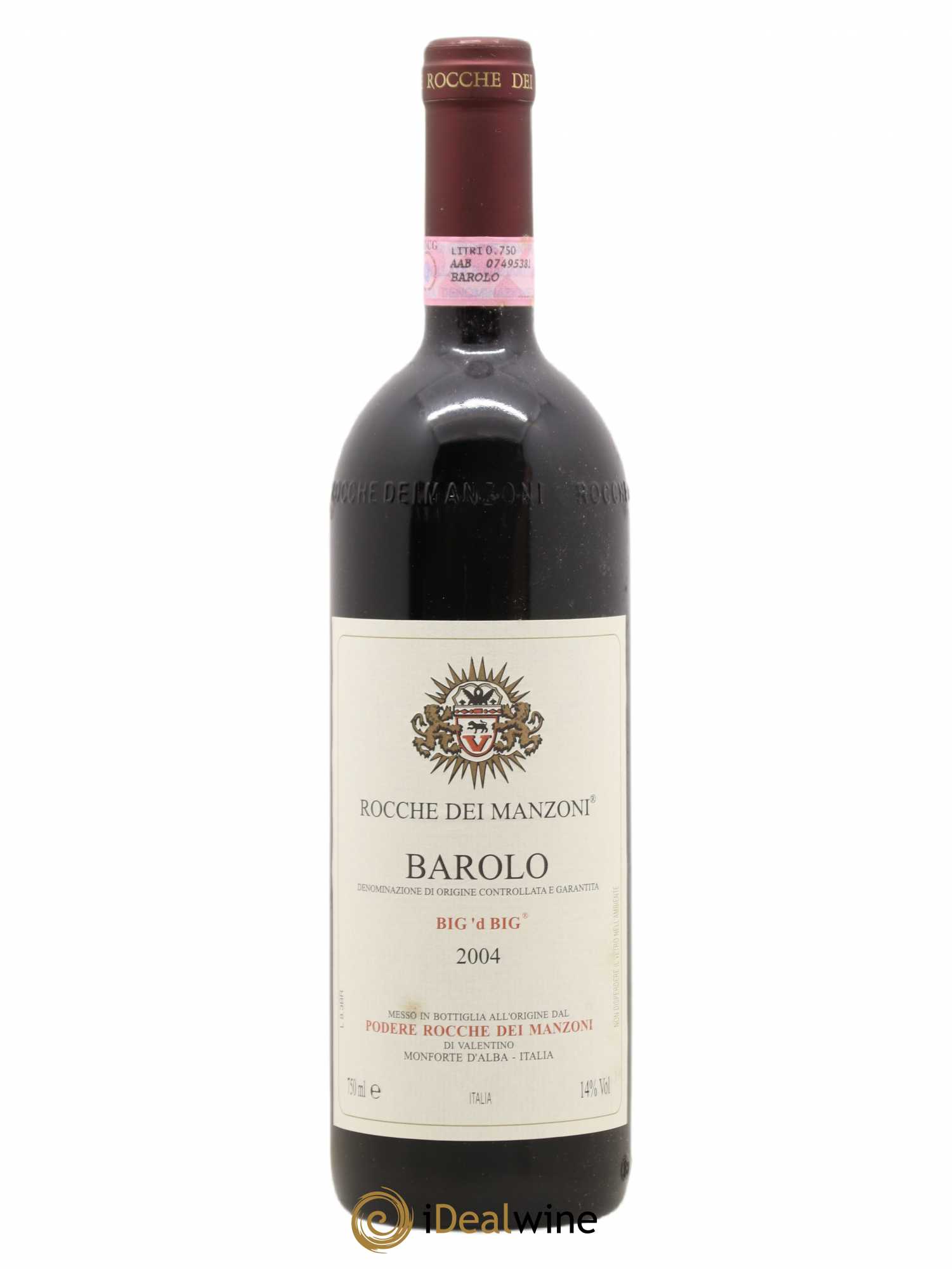 Barolo Big d'Big Podere Rocche dei Manzoni Di Valentino 2004 - Posten von 1 Flasche - 0