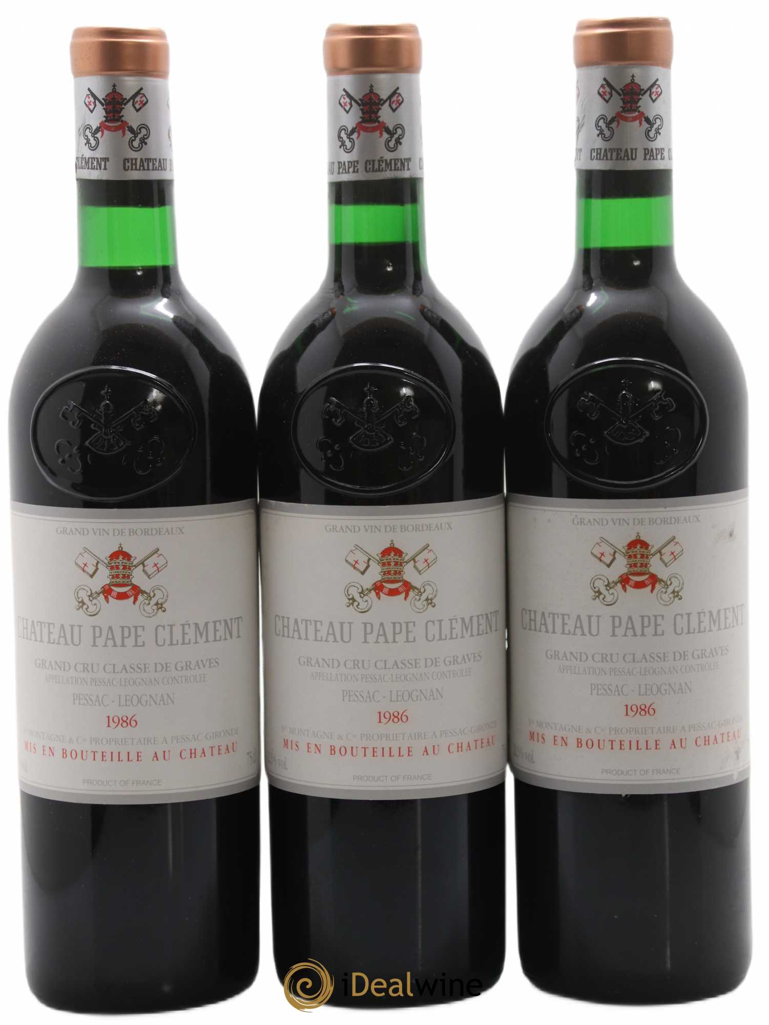 Château Pape Clément Cru Classé de Graves 1986 - Lot de 12 bouteilles - 2