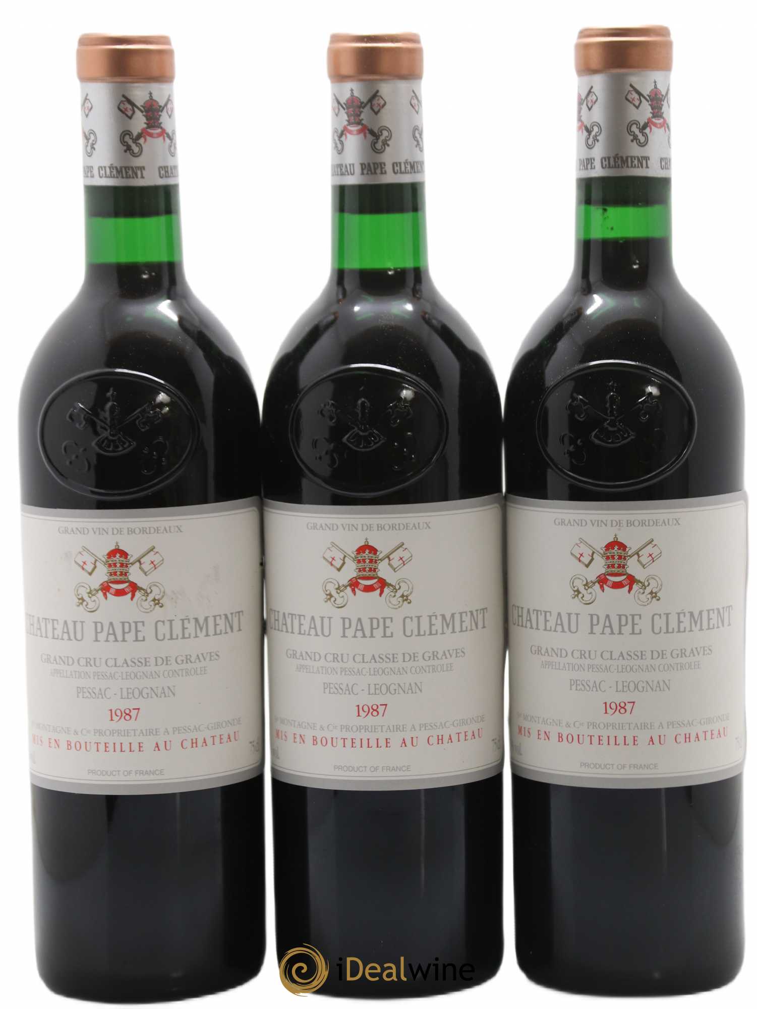 Château Pape Clément Cru Classé de Graves 1987 - Lot de 12 bouteilles - 3