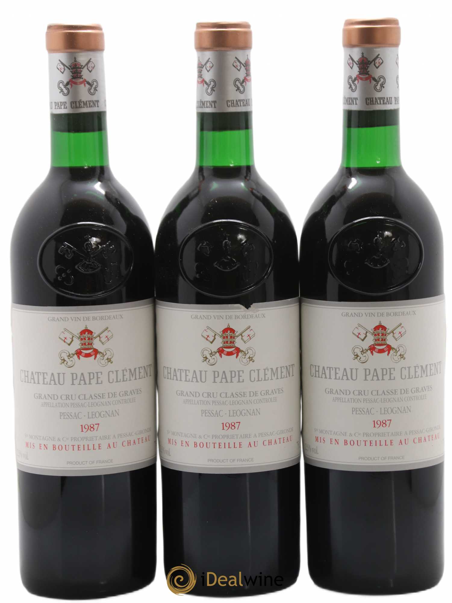 Château Pape Clément Cru Classé de Graves 1987 - Lot de 12 bouteilles - 4