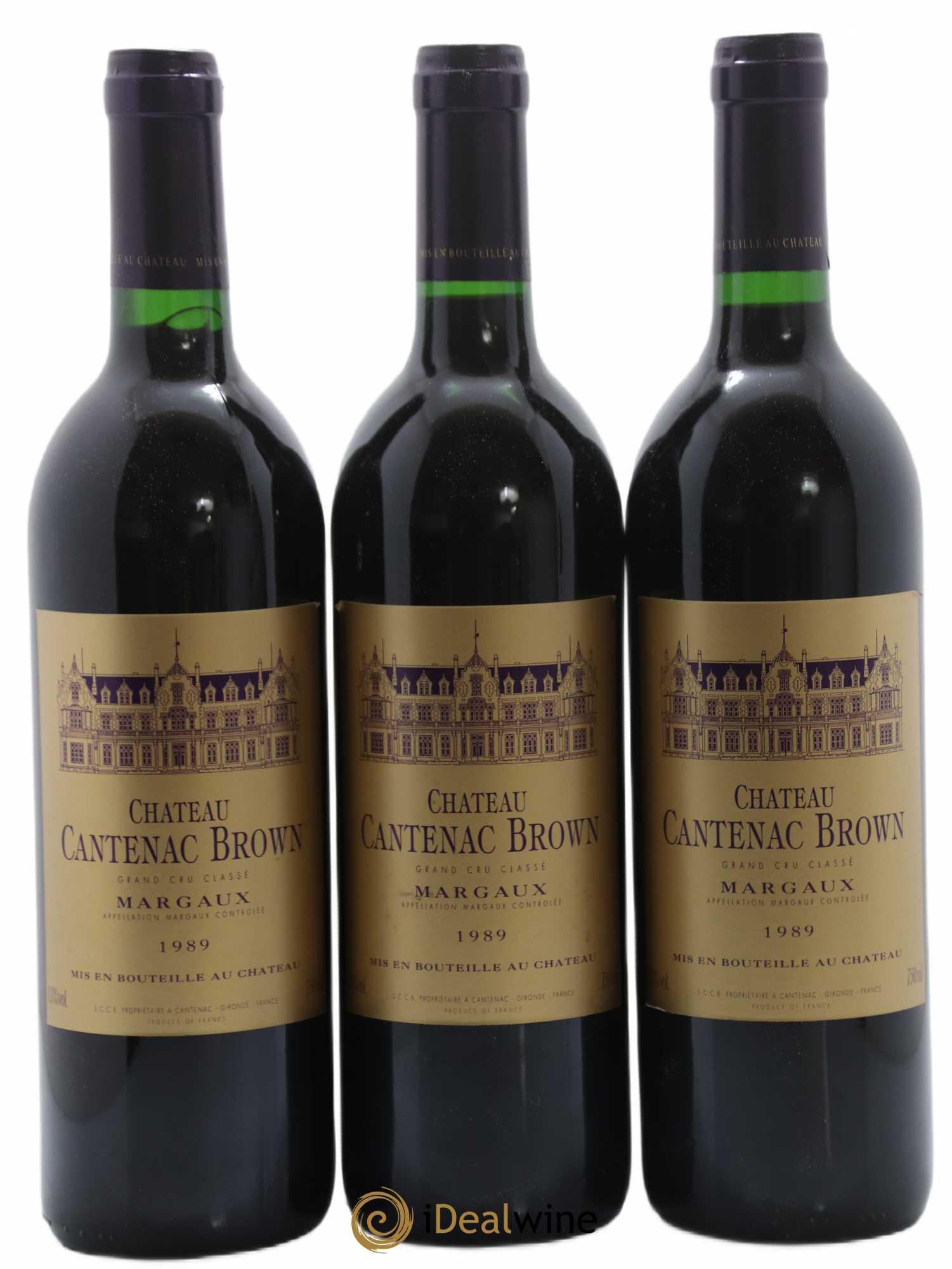 Château Cantenac Brown 3ème Grand Cru Classé 1989 - Lot de 12 bouteilles - 1