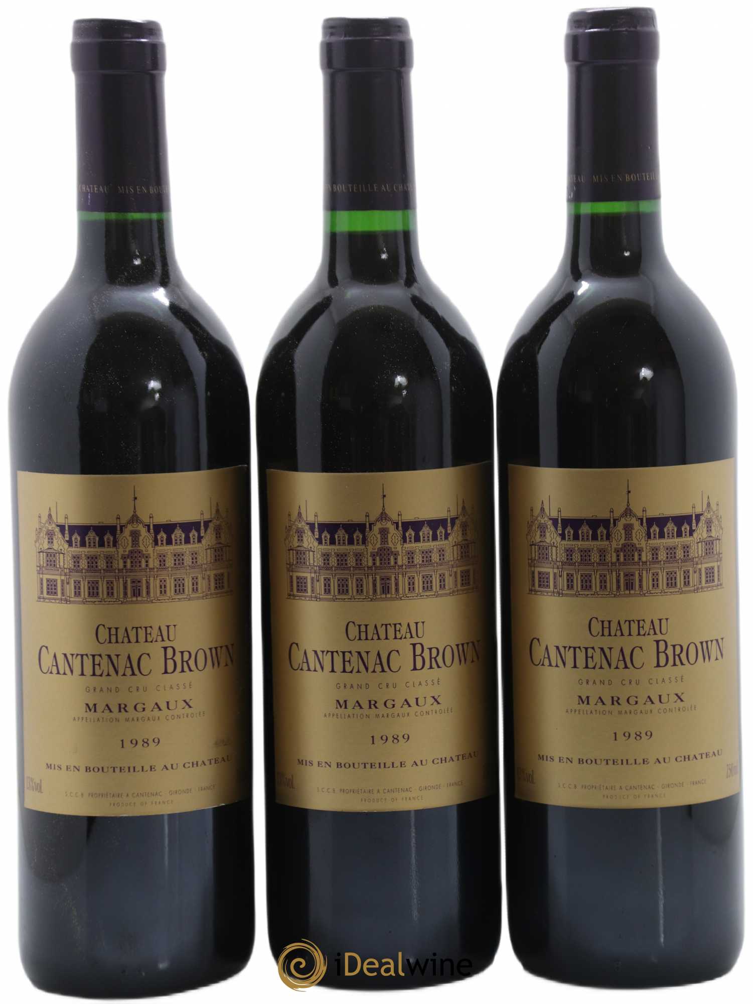 Château Cantenac Brown 3ème Grand Cru Classé 1989 - Lot de 12 bouteilles - 3