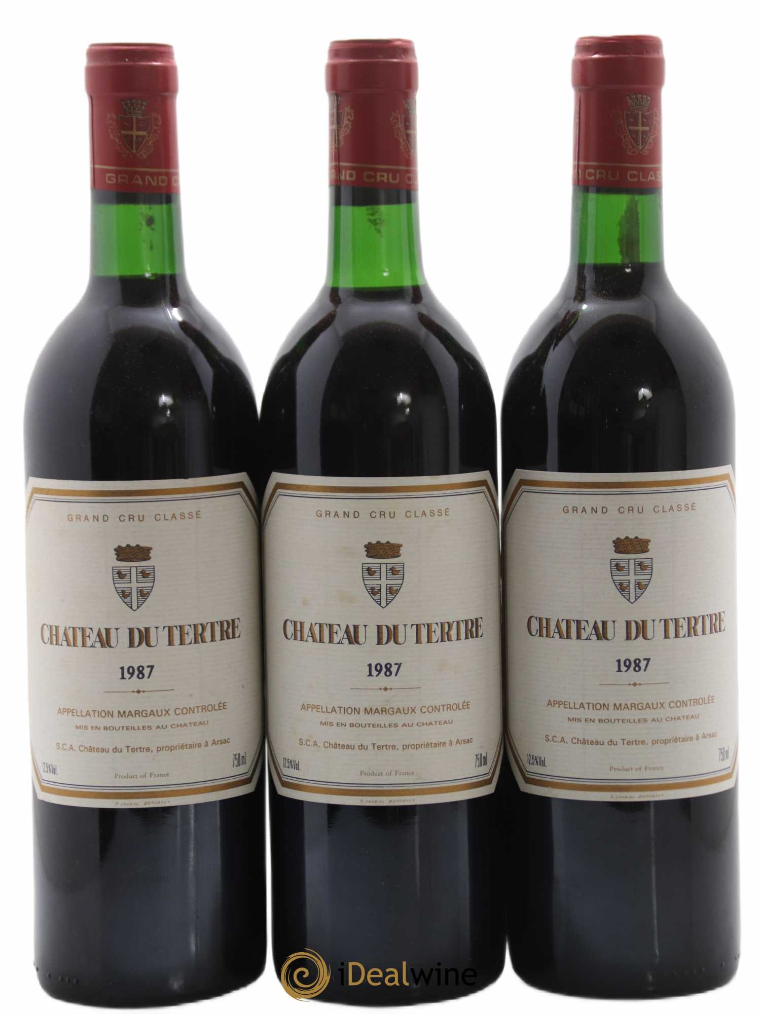 Château du Tertre 5ème Grand Cru Classé 1987 - Lot de 12 bouteilles - 1