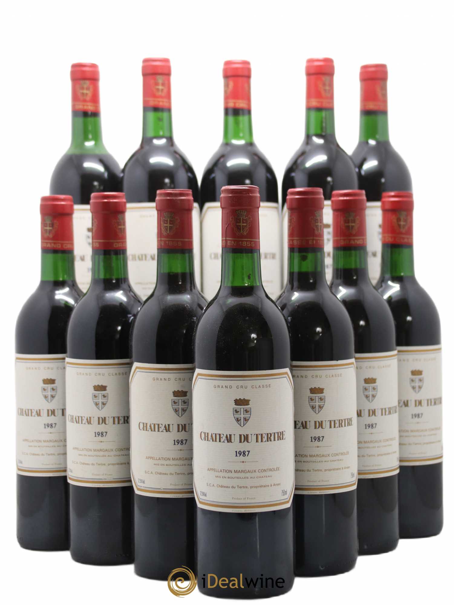 Château du Tertre 5ème Grand Cru Classé 1987 - Lot de 12 bouteilles - 0