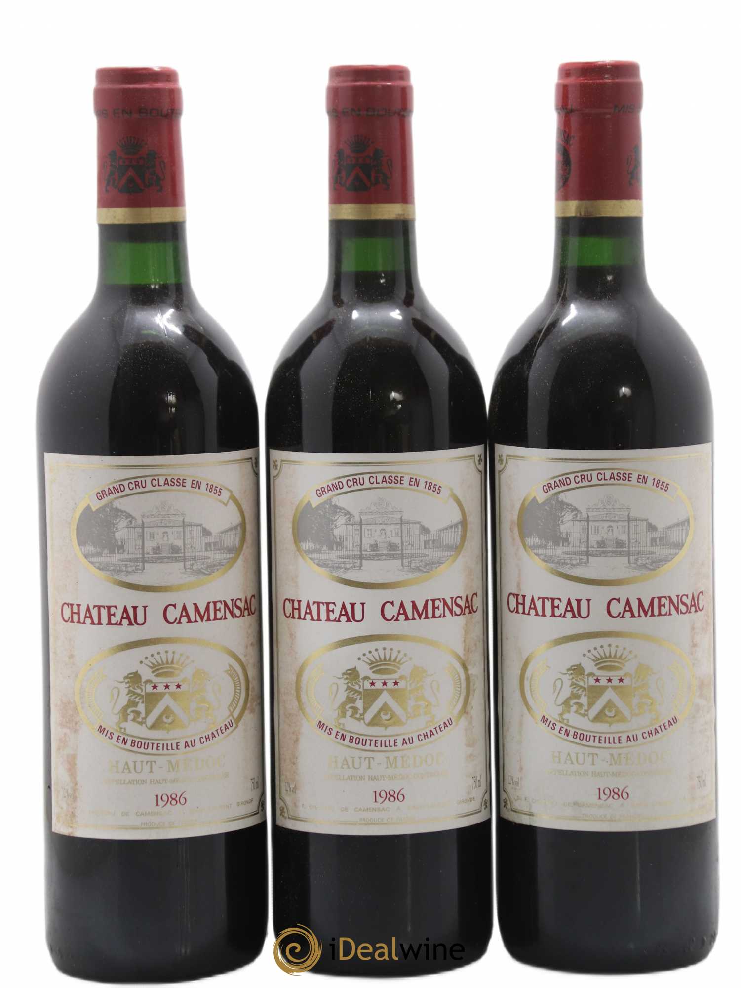 Château Camensac 5ème Grand Cru Classé 1986 - Lot de 6 bouteilles - 1