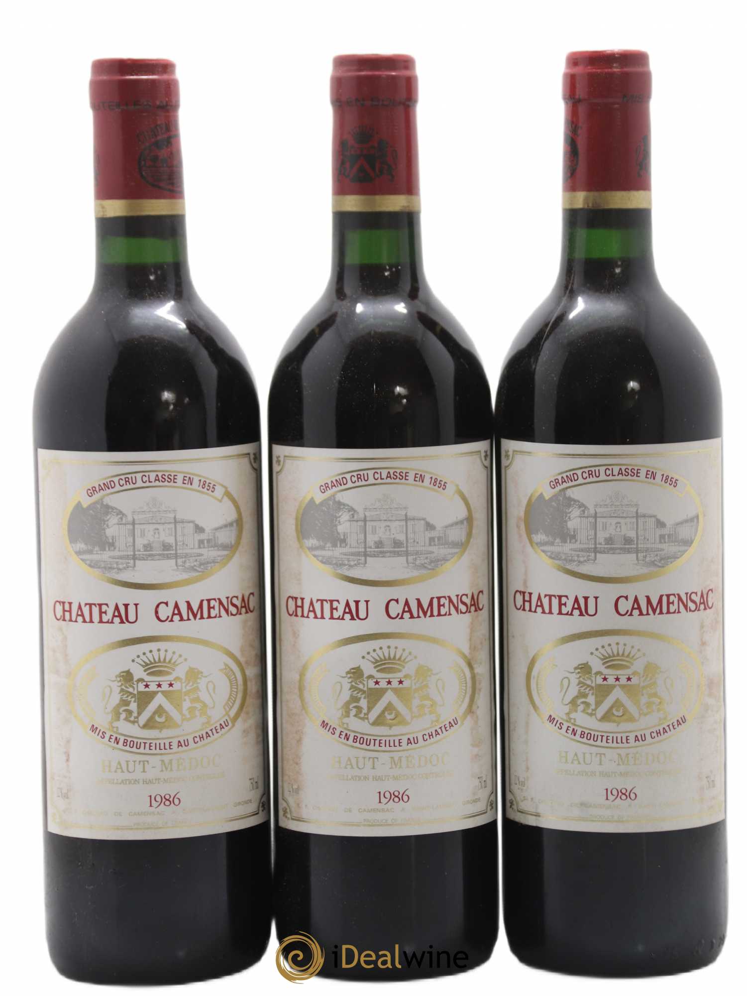Château Camensac 5ème Grand Cru Classé 1986 - Lot de 6 bouteilles - 2