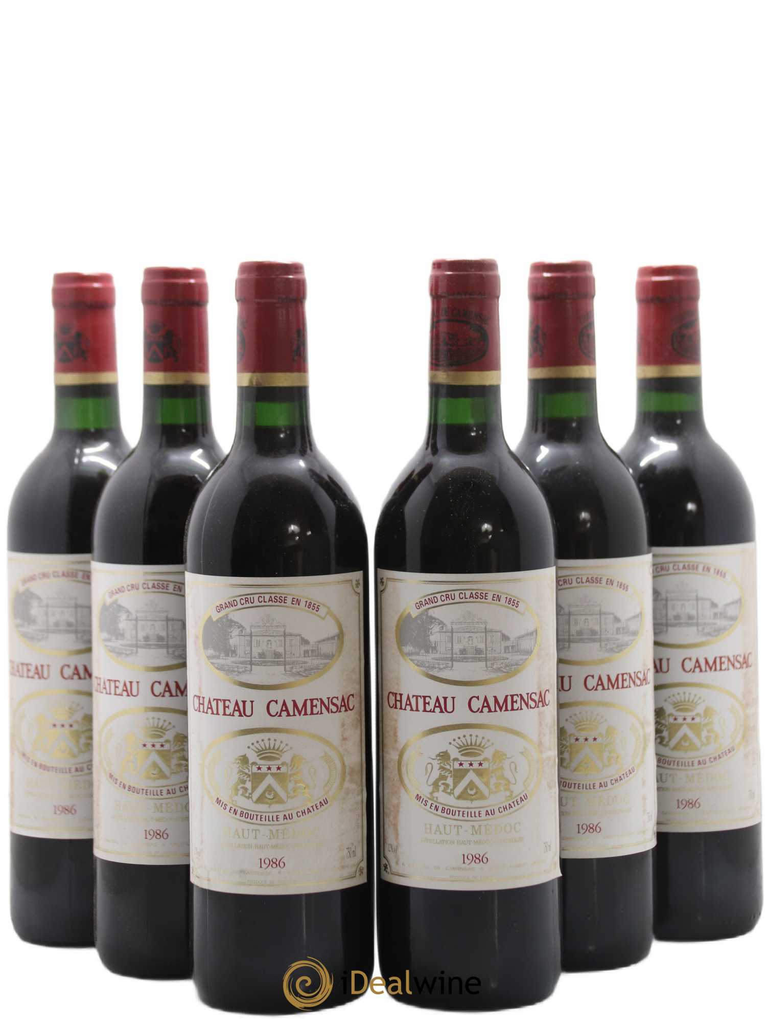 Château Camensac 5ème Grand Cru Classé 1986 - Lot de 6 bouteilles - 0