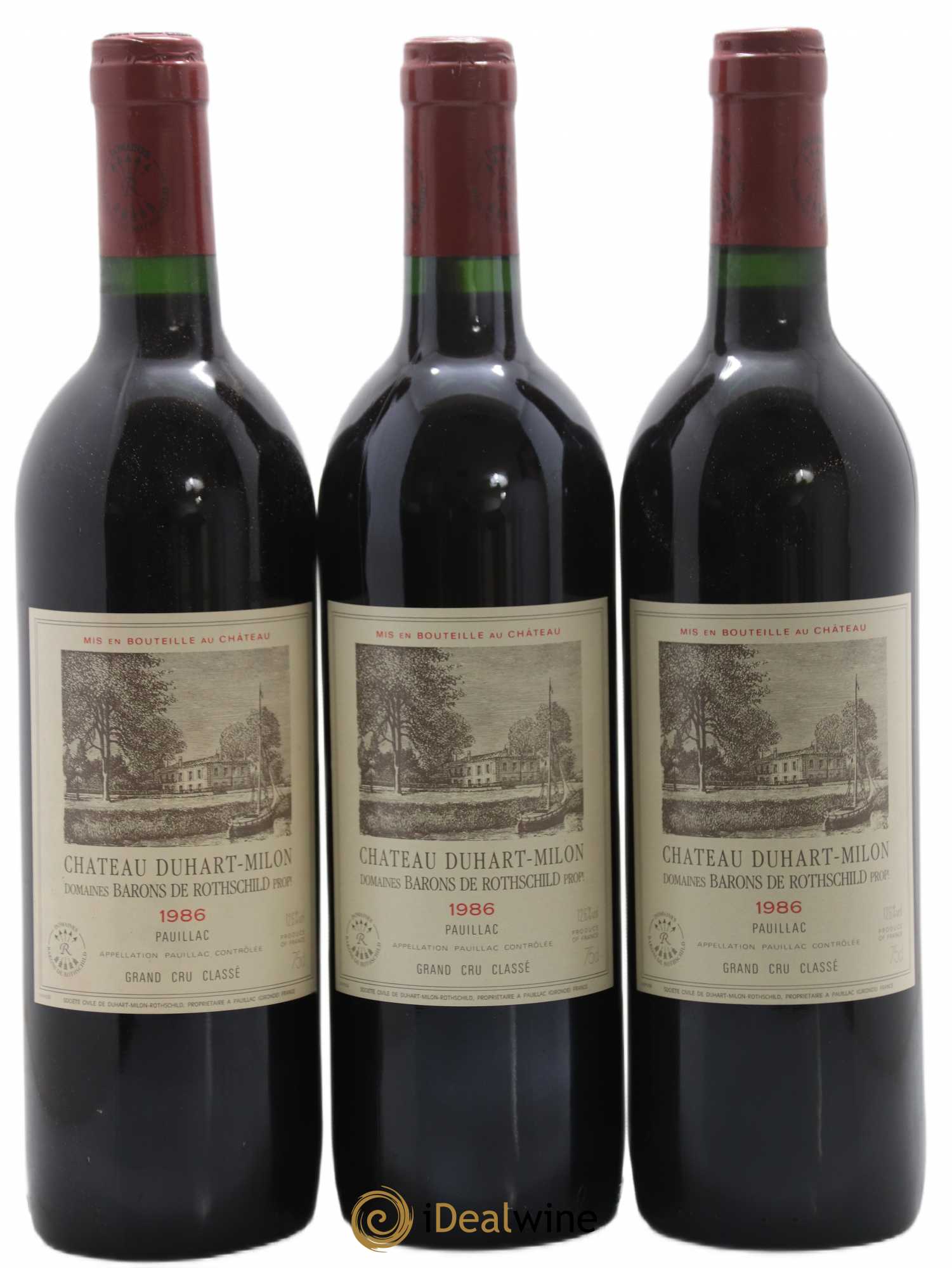 Château Duhart-Milon 4ème Grand Cru Classé 1986 - Lot de 12 bouteilles - 3