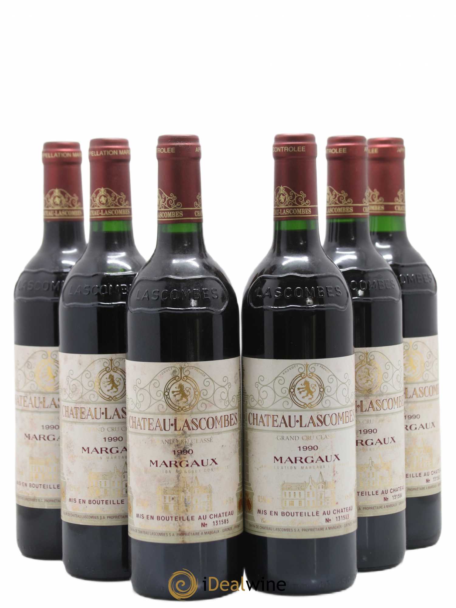 Château Lascombes 2ème Grand Cru Classé 1990 - Lot de 6 bouteilles - 0