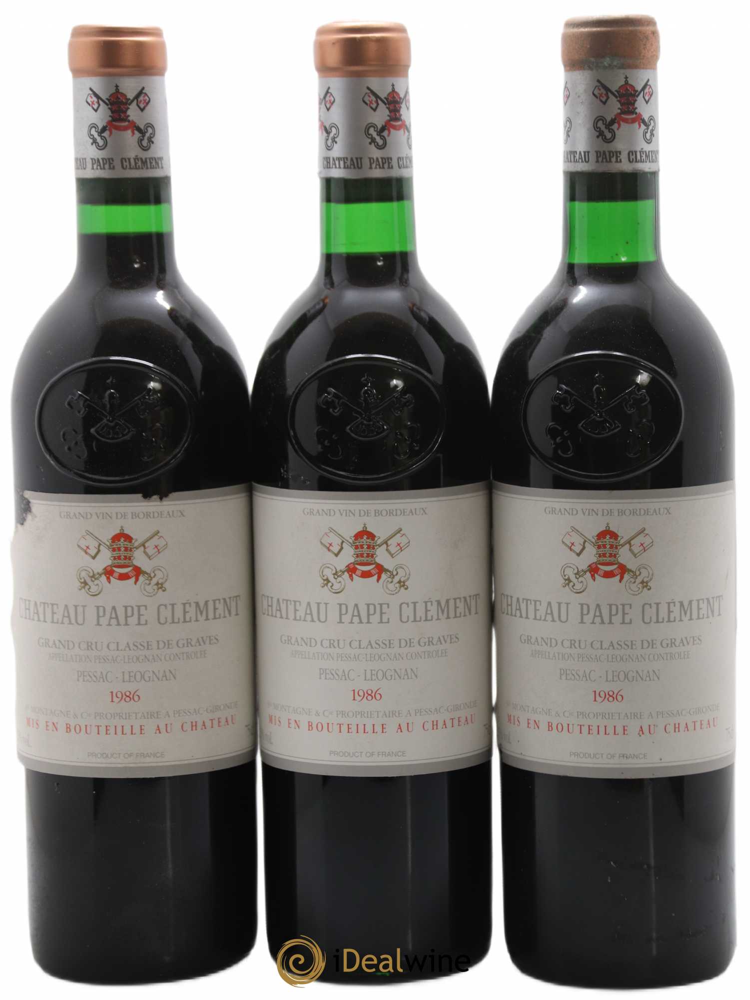 Château Pape Clément Cru Classé de Graves 1986 - Lot de 12 bouteilles - 2