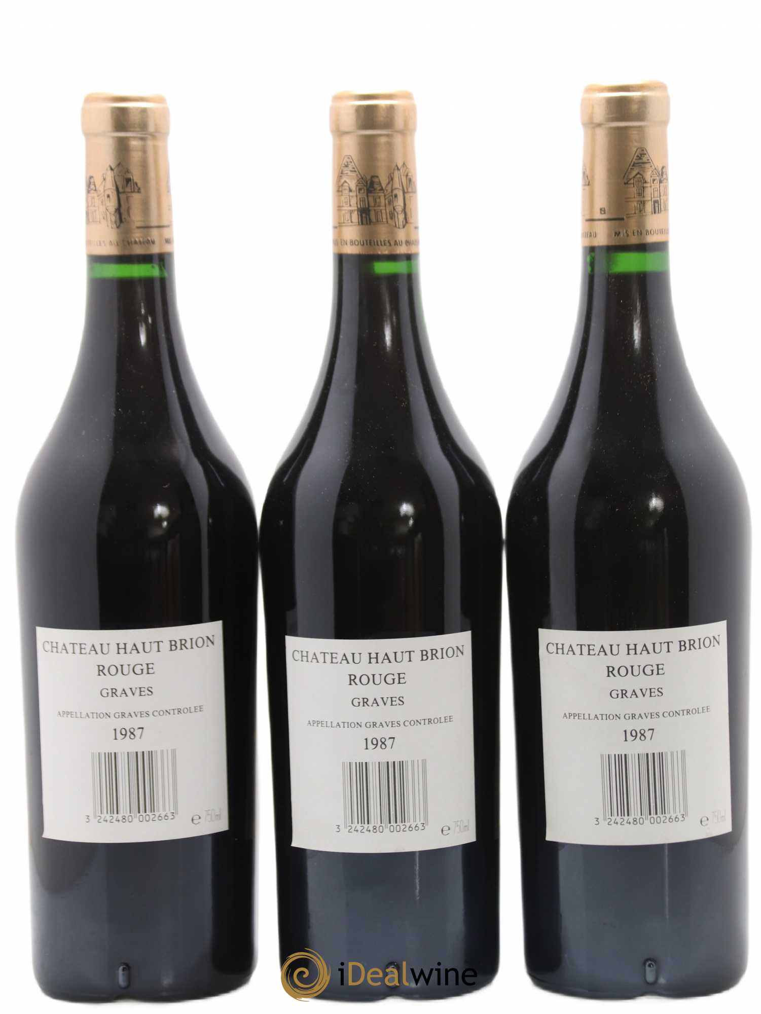Château Haut Brion 1er Grand Cru Classé 1987 - Lot de 12 bouteilles - 2