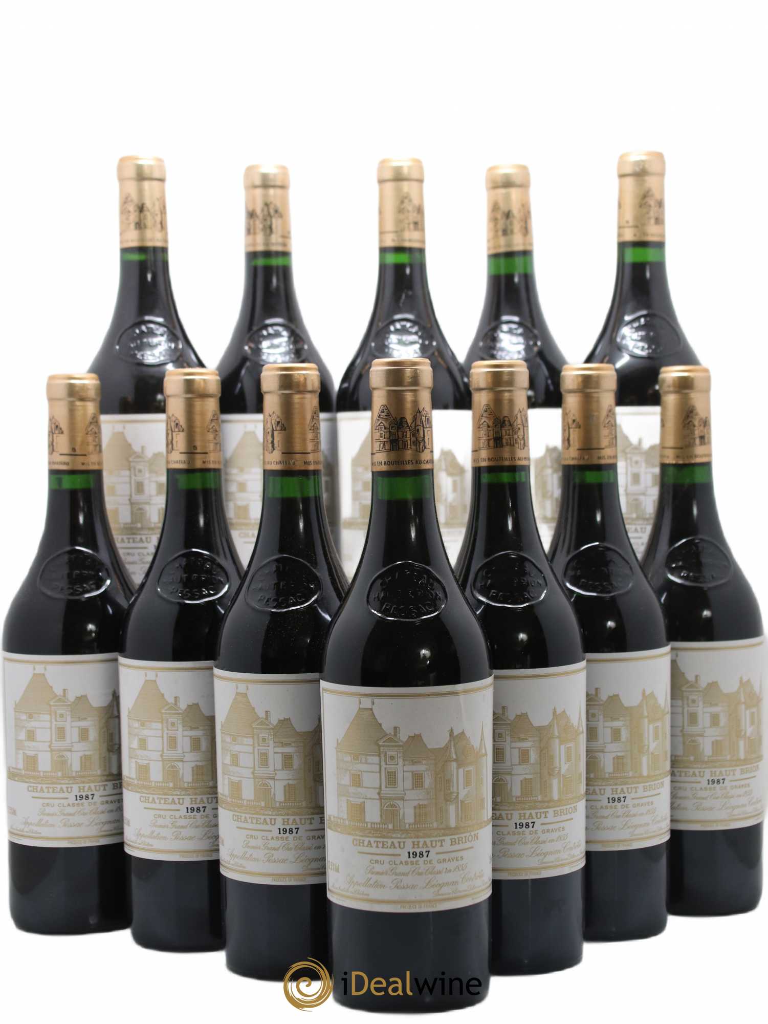 Château Haut Brion 1er Grand Cru Classé 1987 - Lot de 12 bouteilles - 0