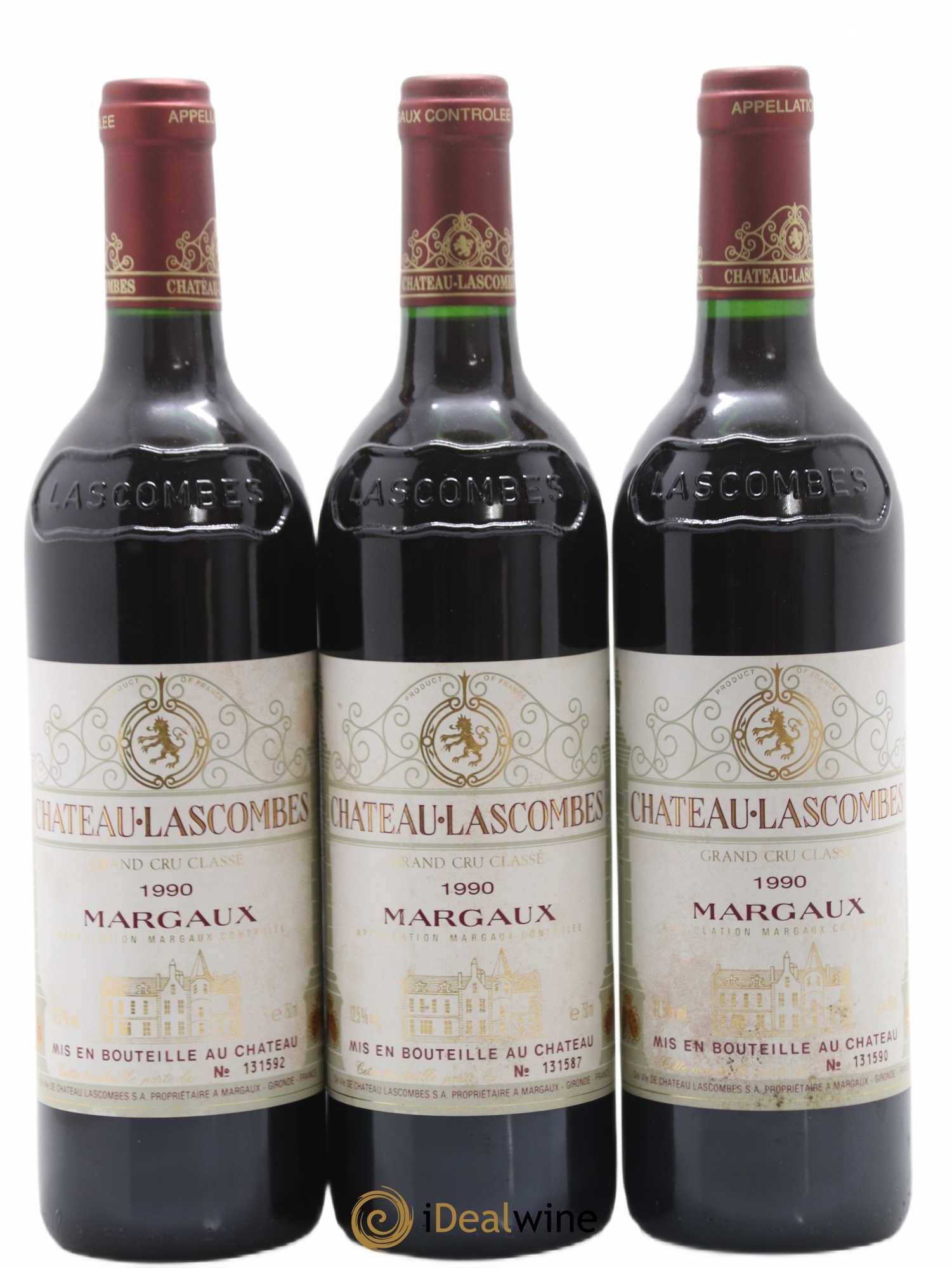 Château Lascombes 2ème Grand Cru Classé 1990 - Lot de 6 bouteilles - 1