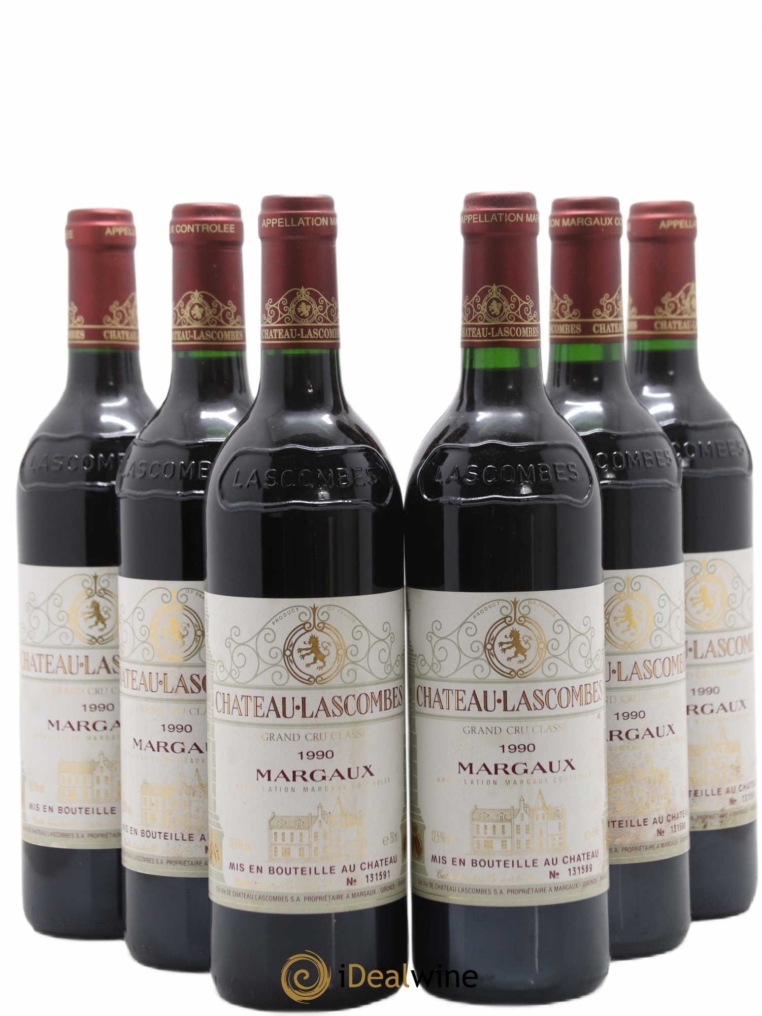 Château Lascombes 2ème Grand Cru Classé 1990 - Lot de 6 bouteilles - 0