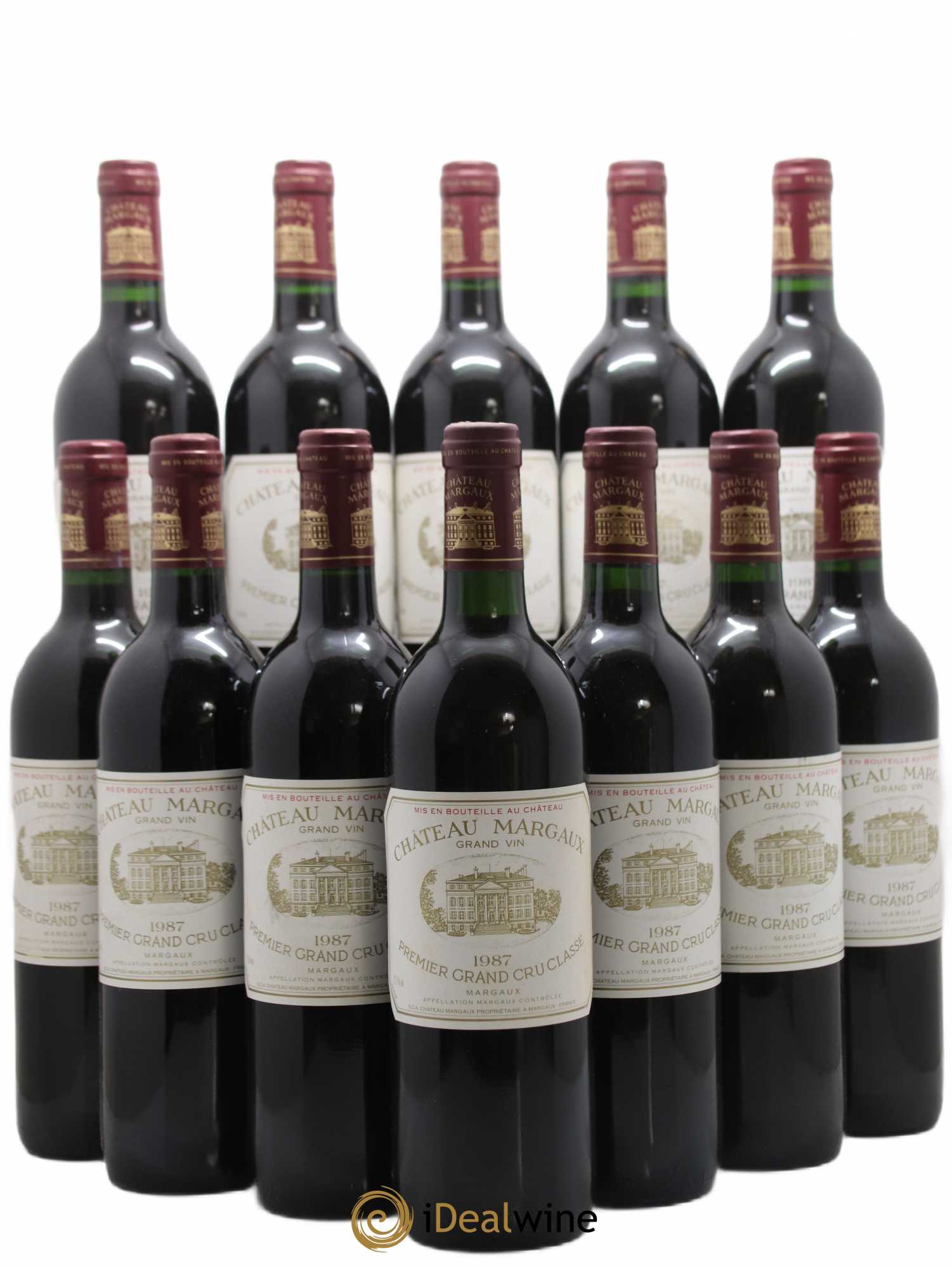 Château Margaux 1er Grand Cru Classé 1987 - Lot de 12 bouteilles - 0