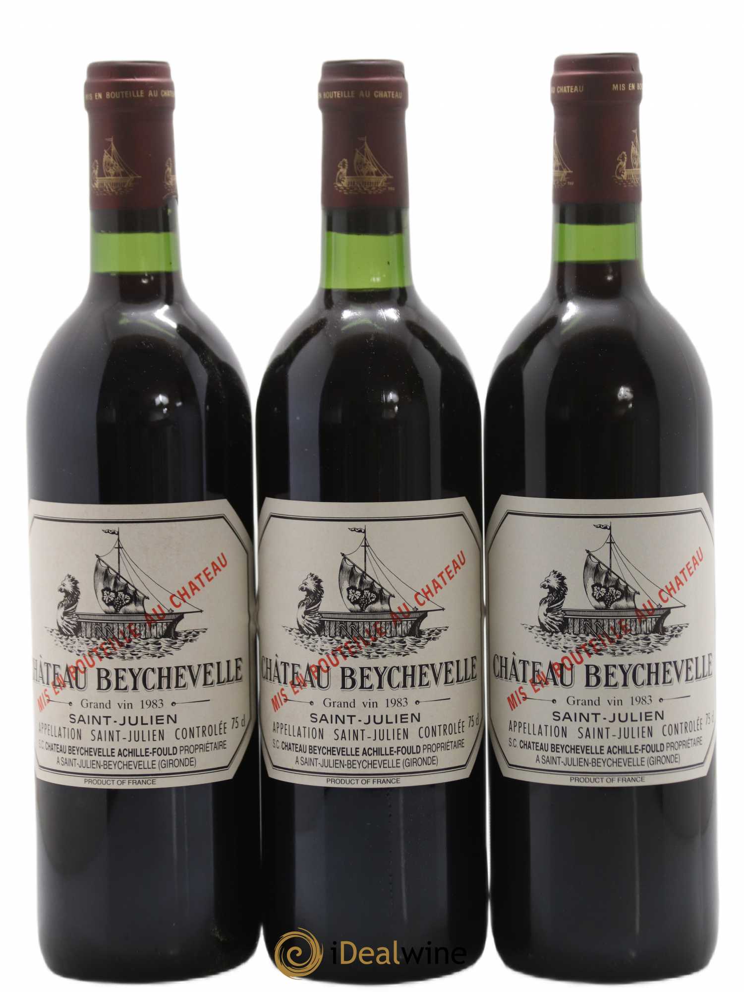 Château Beychevelle 4ème Grand Cru Classé 1983 - Lot de 12 bouteilles - 1