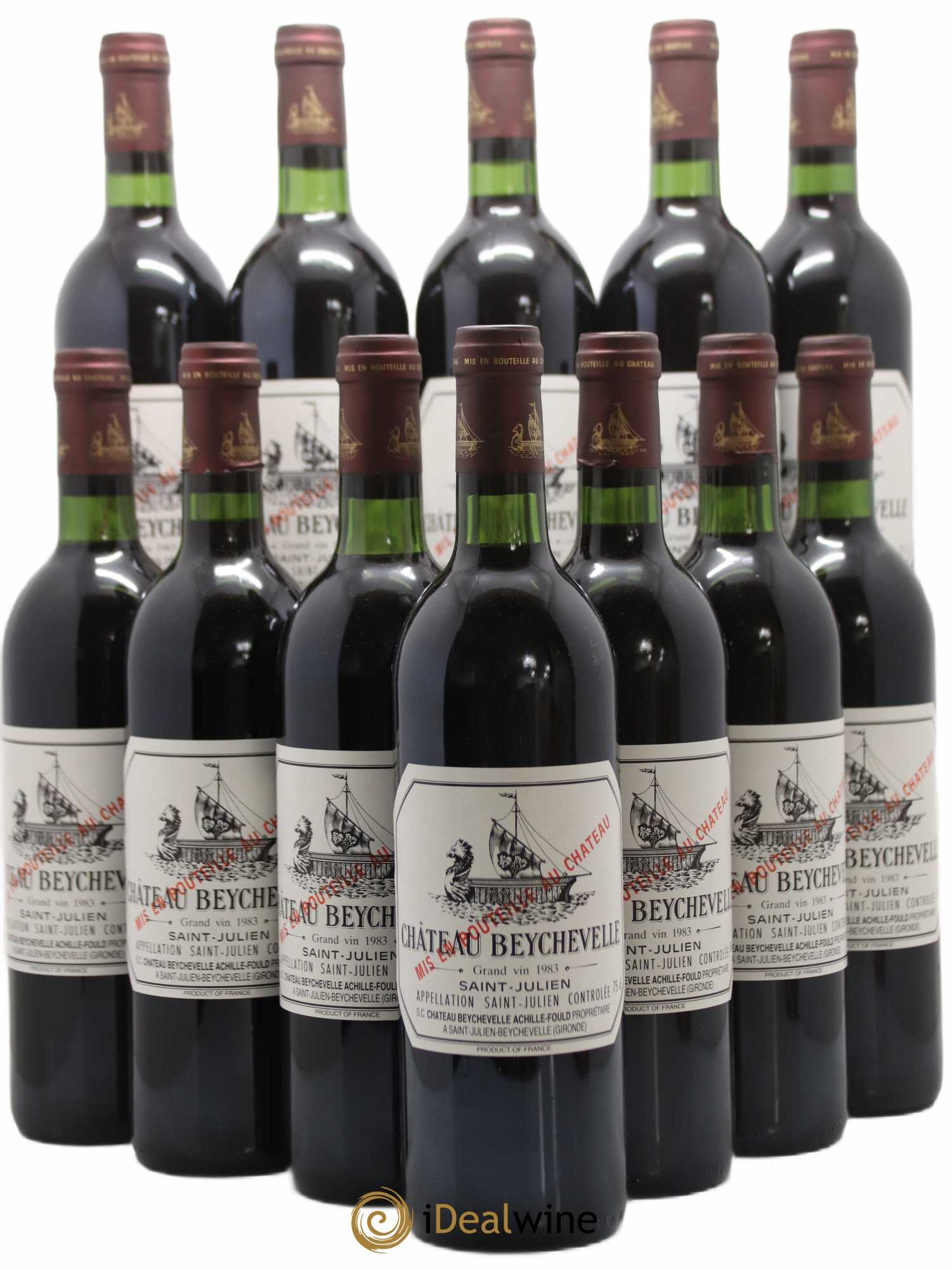Château Beychevelle 4ème Grand Cru Classé 1983 - Lot de 12 bouteilles - 0