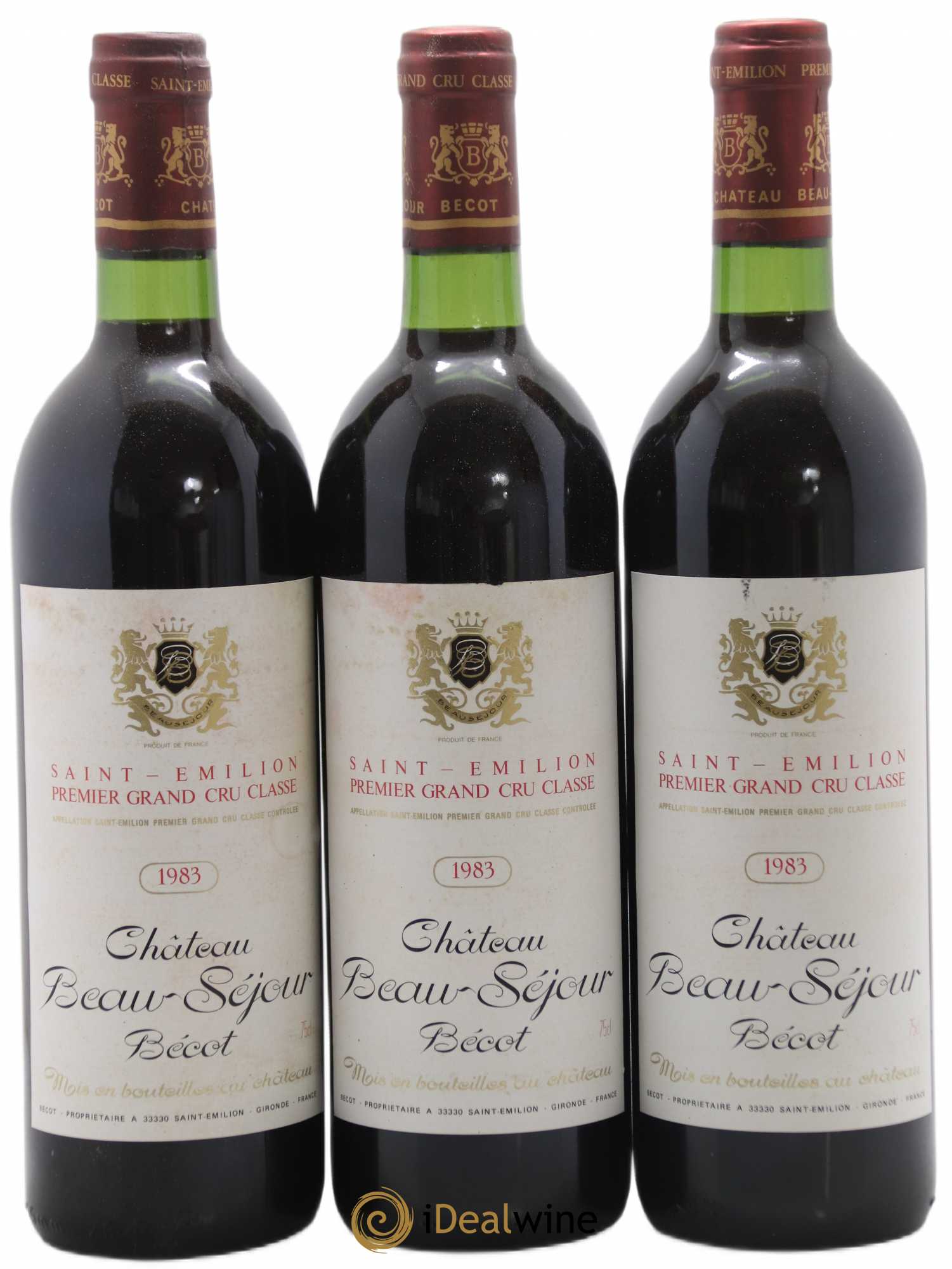 Château Beau-Séjour Bécot 1er Grand Cru Classé B 1983 - Lot de 12 bouteilles - 2