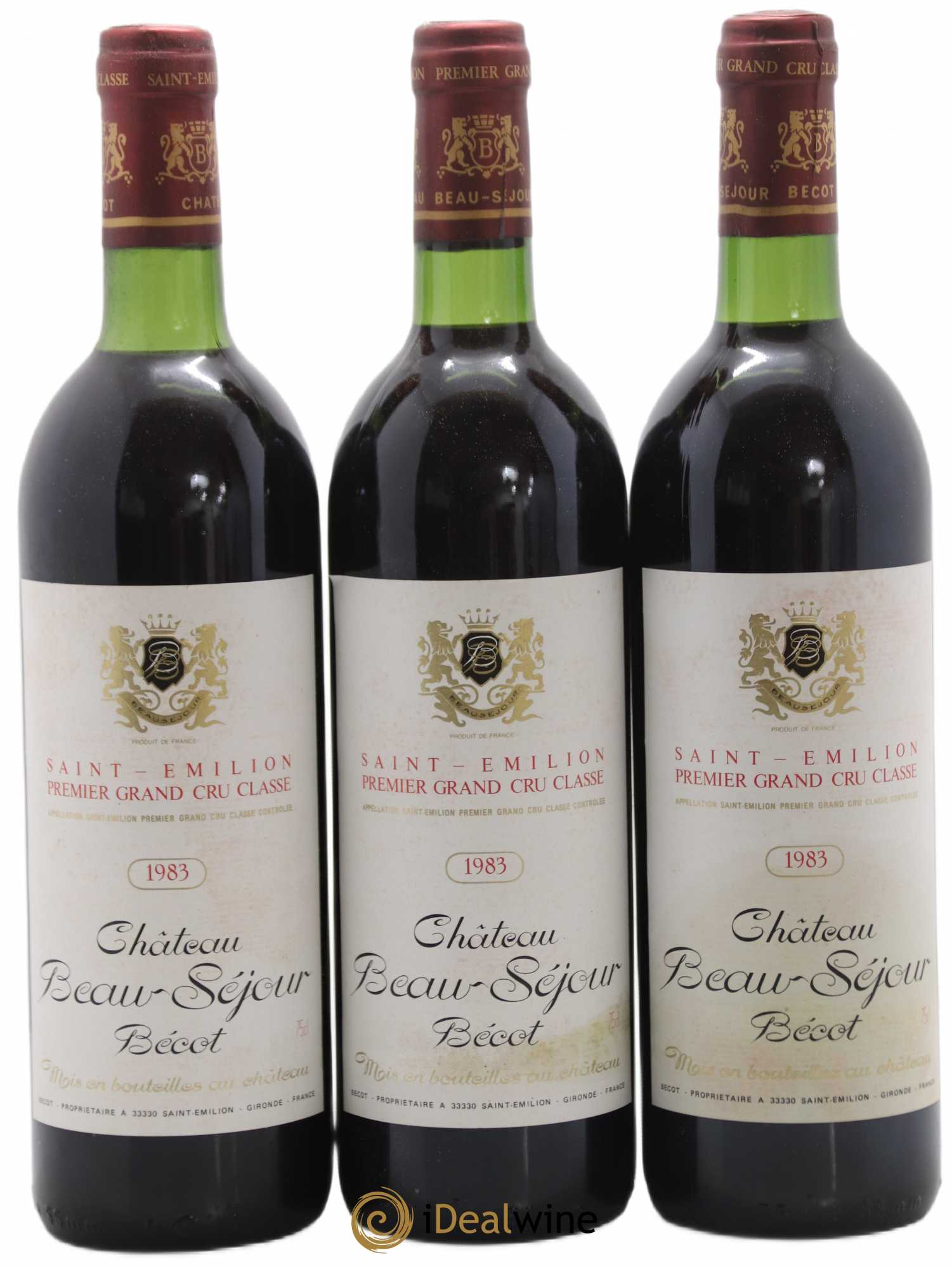 Château Beau-Séjour Bécot 1er Grand Cru Classé B 1983 - Lot de 12 bouteilles - 3
