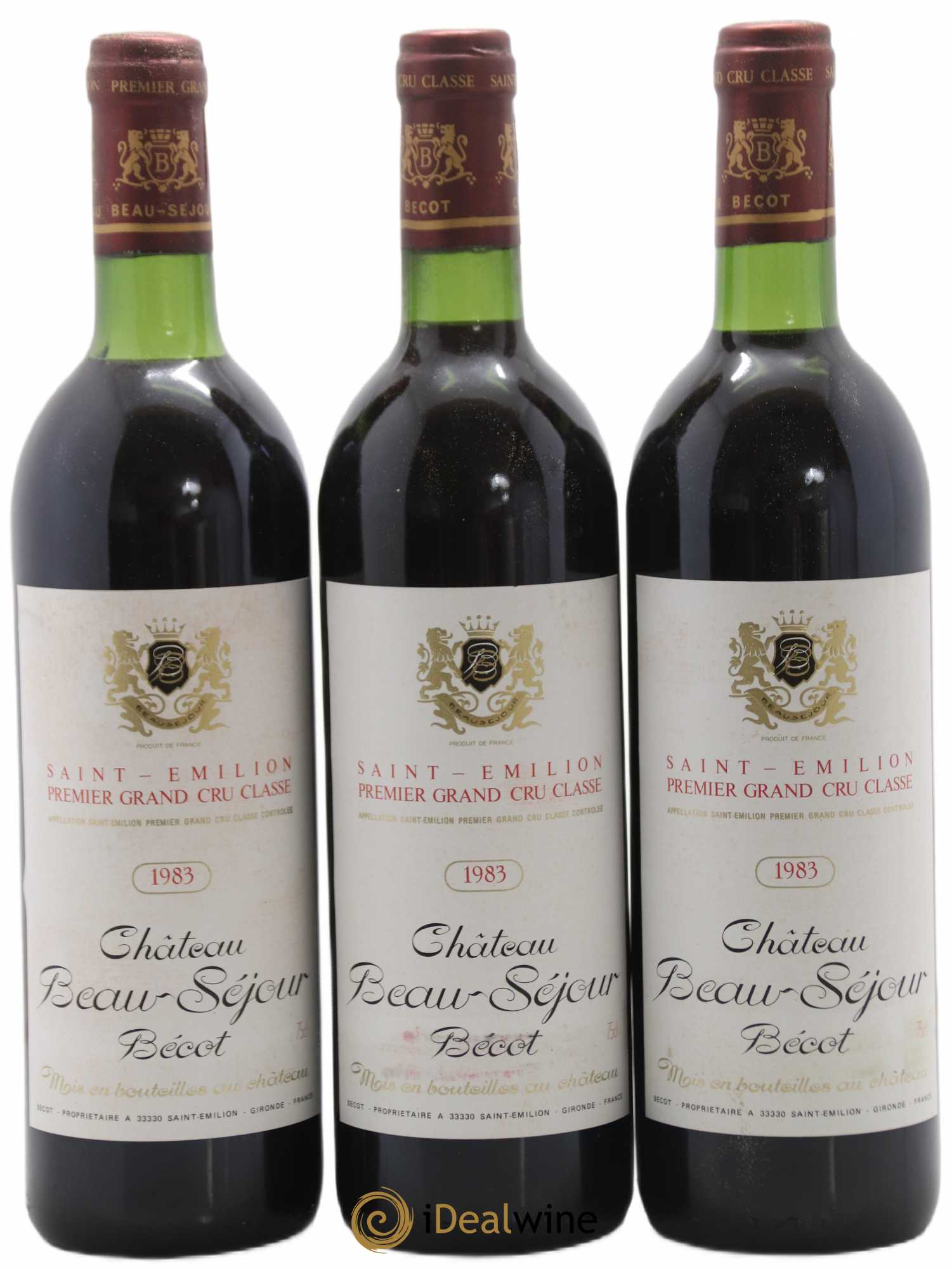 Château Beau-Séjour Bécot 1er Grand Cru Classé B 1983 - Lot de 12 bouteilles - 4