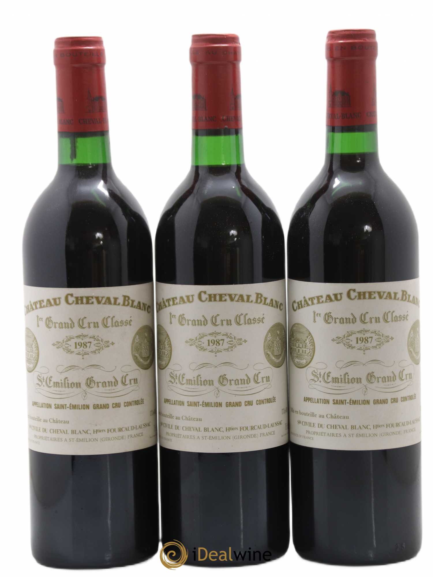 Château Cheval Blanc 1er Grand Cru Classé A 1987 - Lot de 12 bouteilles - 1