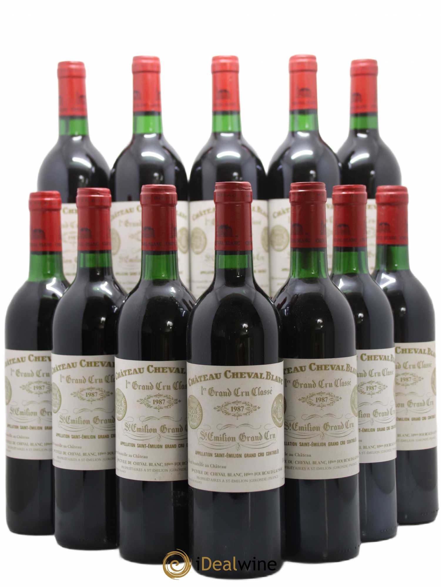 Château Cheval Blanc 1er Grand Cru Classé A 1987 - Lot de 12 bouteilles - 0